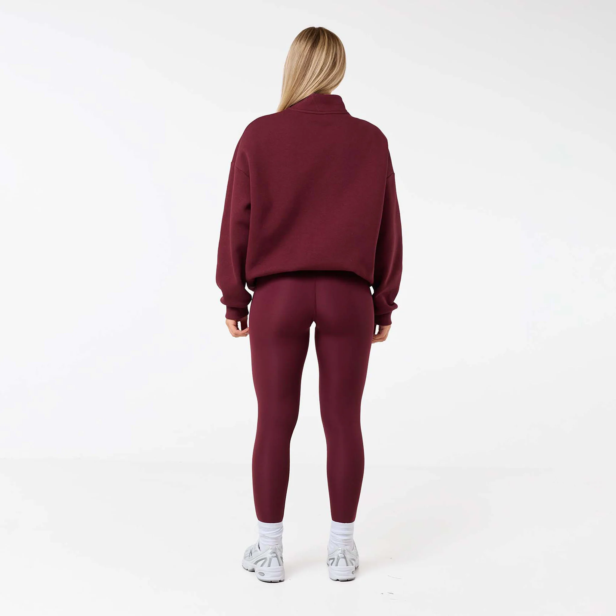 Collegiate 1/4  Zip | Burgundy - Image 7