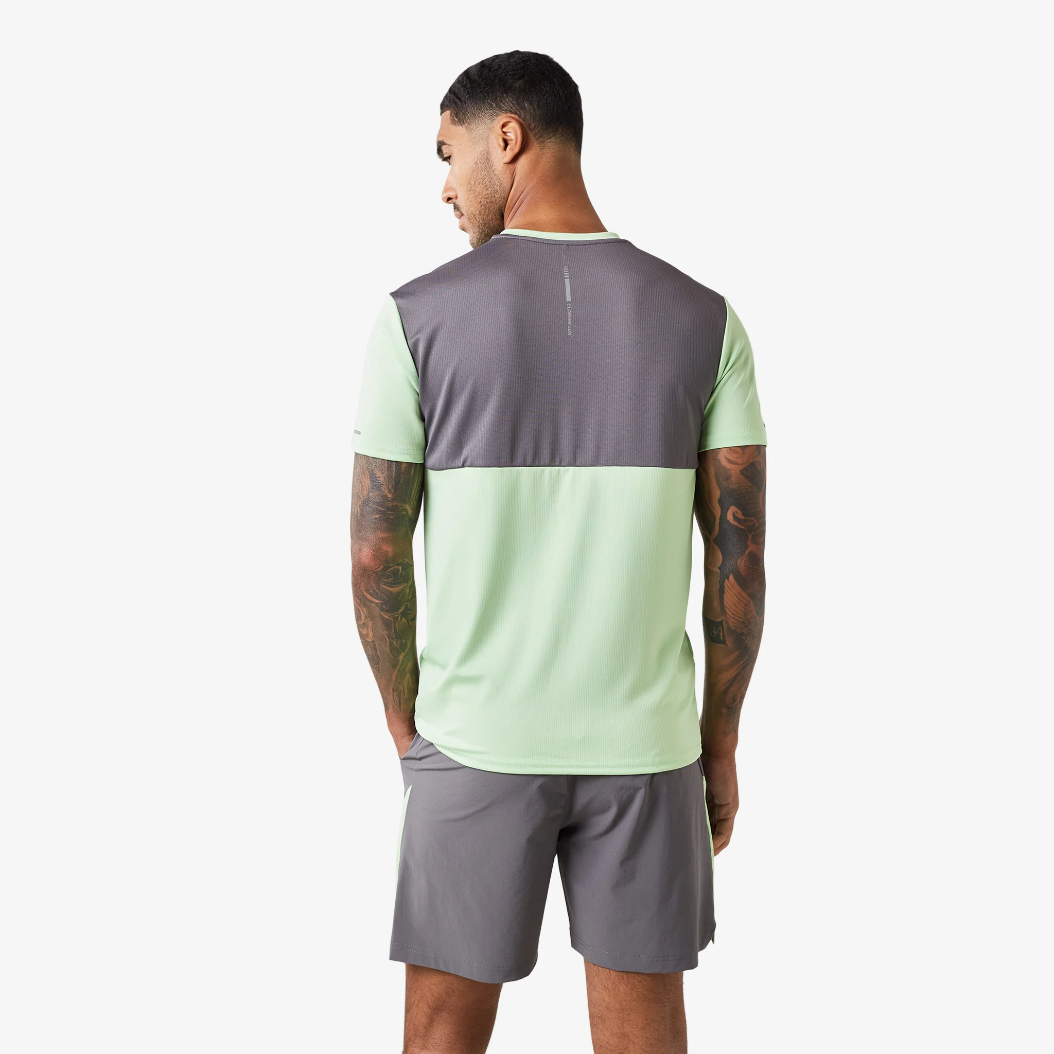 Cut & Sew Training Twinset | Lime/Charcoal - Image 10