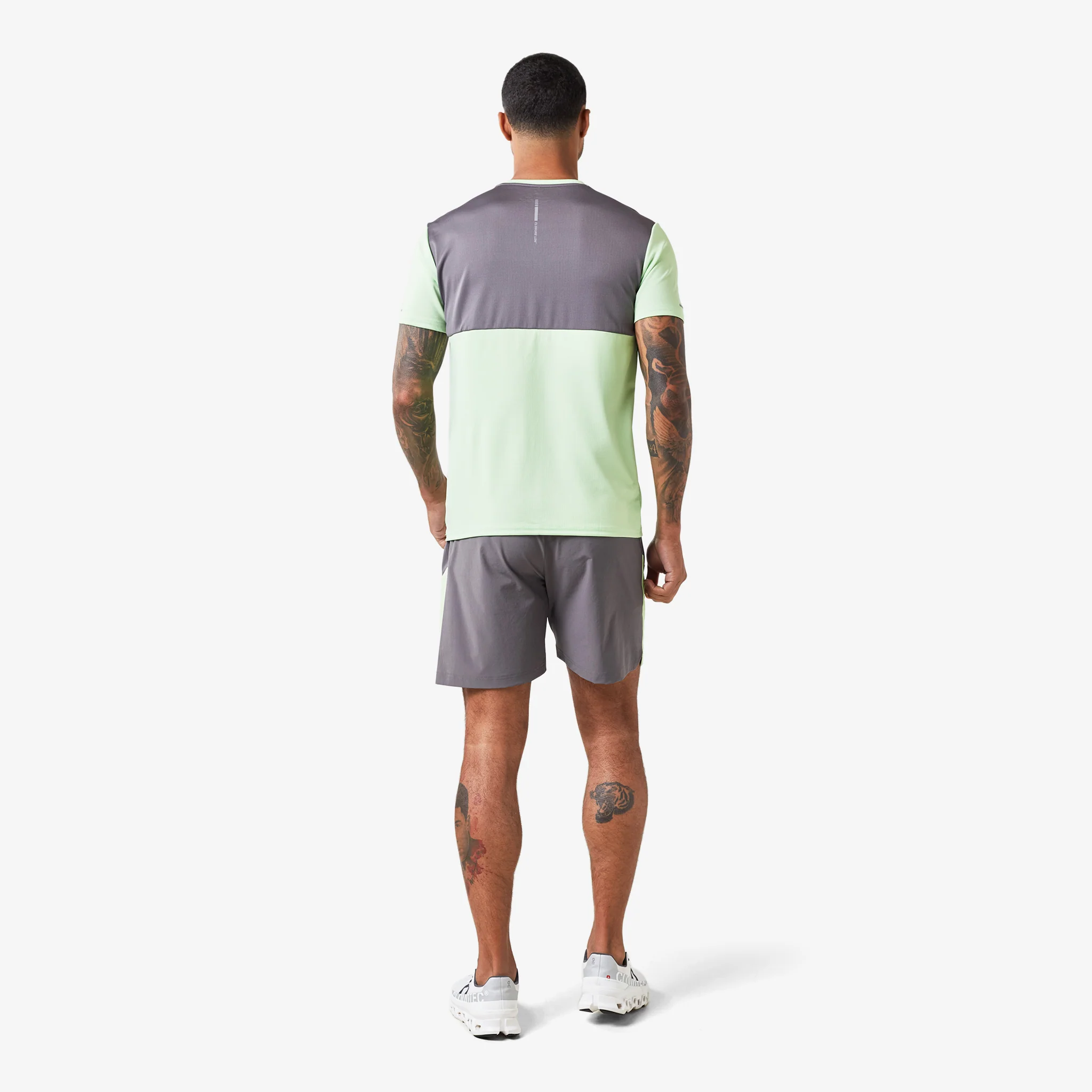 Cut & Sew Training Twinset | Lime/Charcoal - Image 11