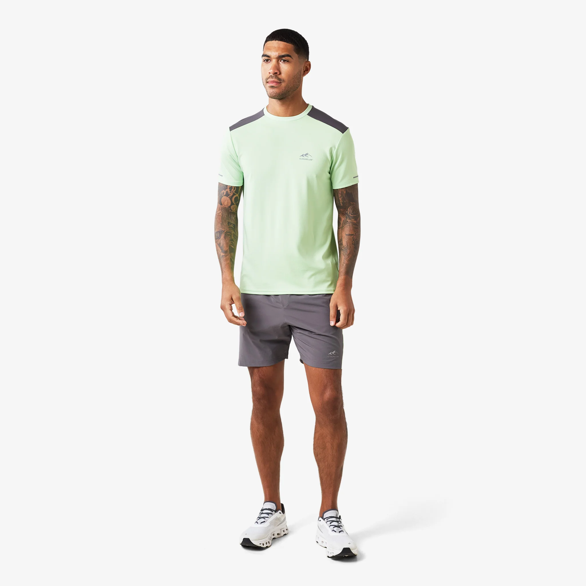 Cut & Sew Training Twinset | Lime/Charcoal - Image 4