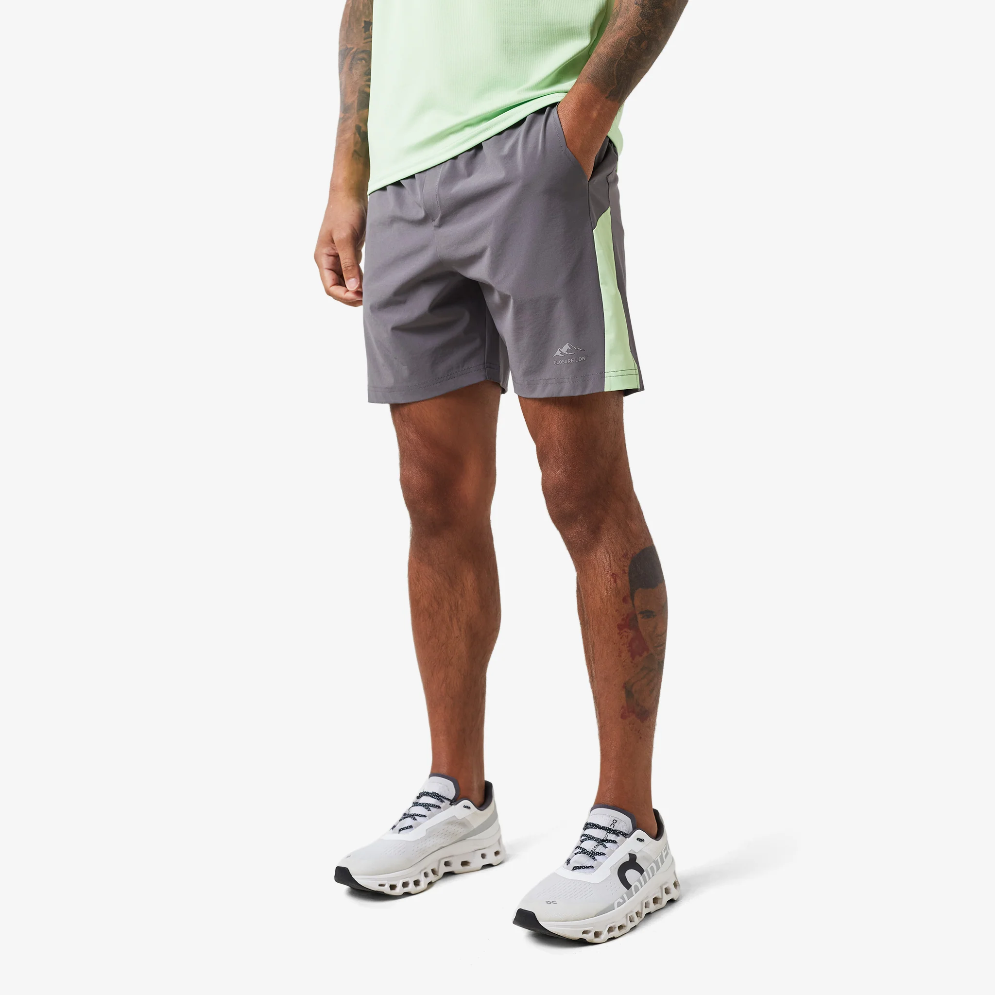 Cut & Sew Training Twinset | Lime/Charcoal - Image 8