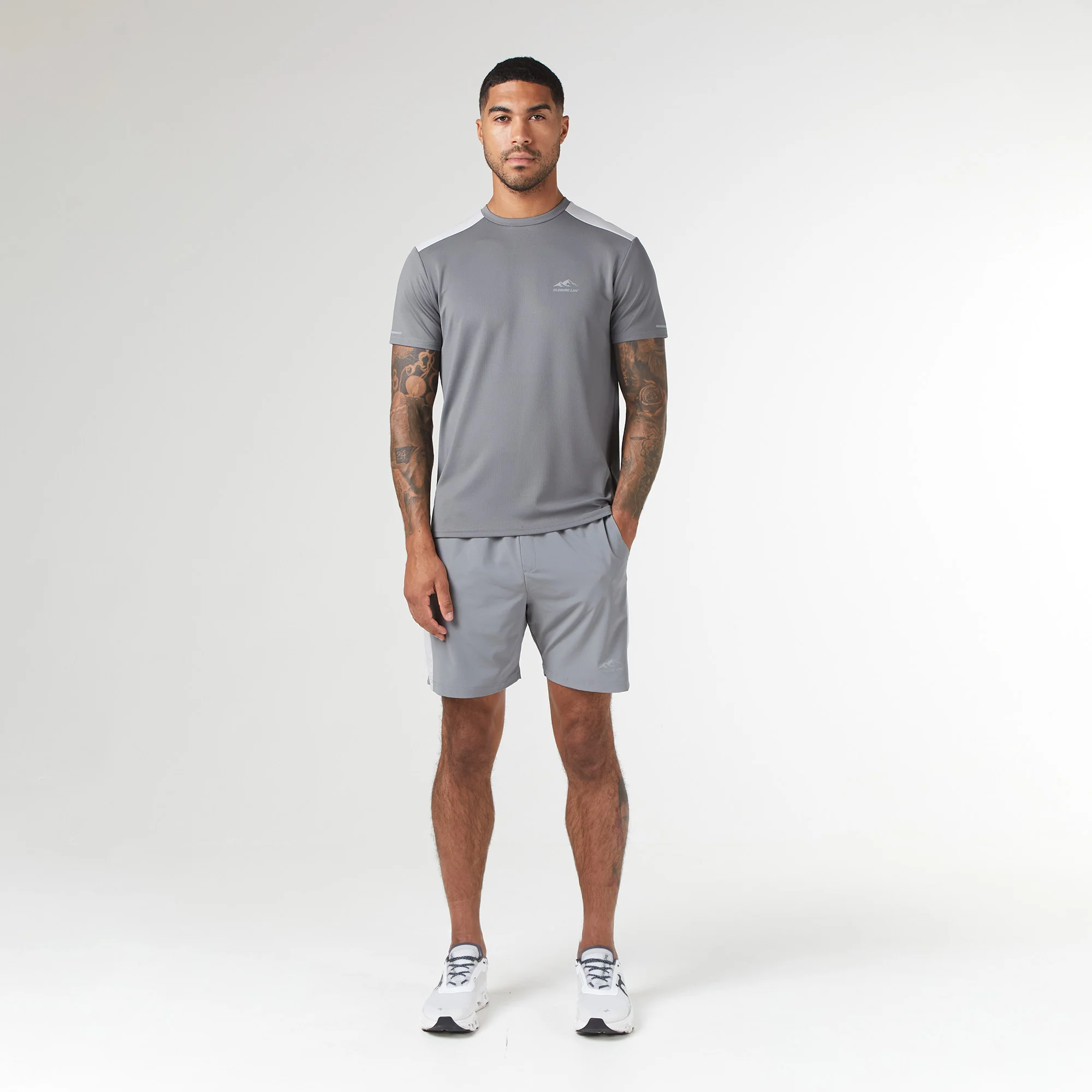 Cut & Sew Training Twinset | Mid Grey - Image 10