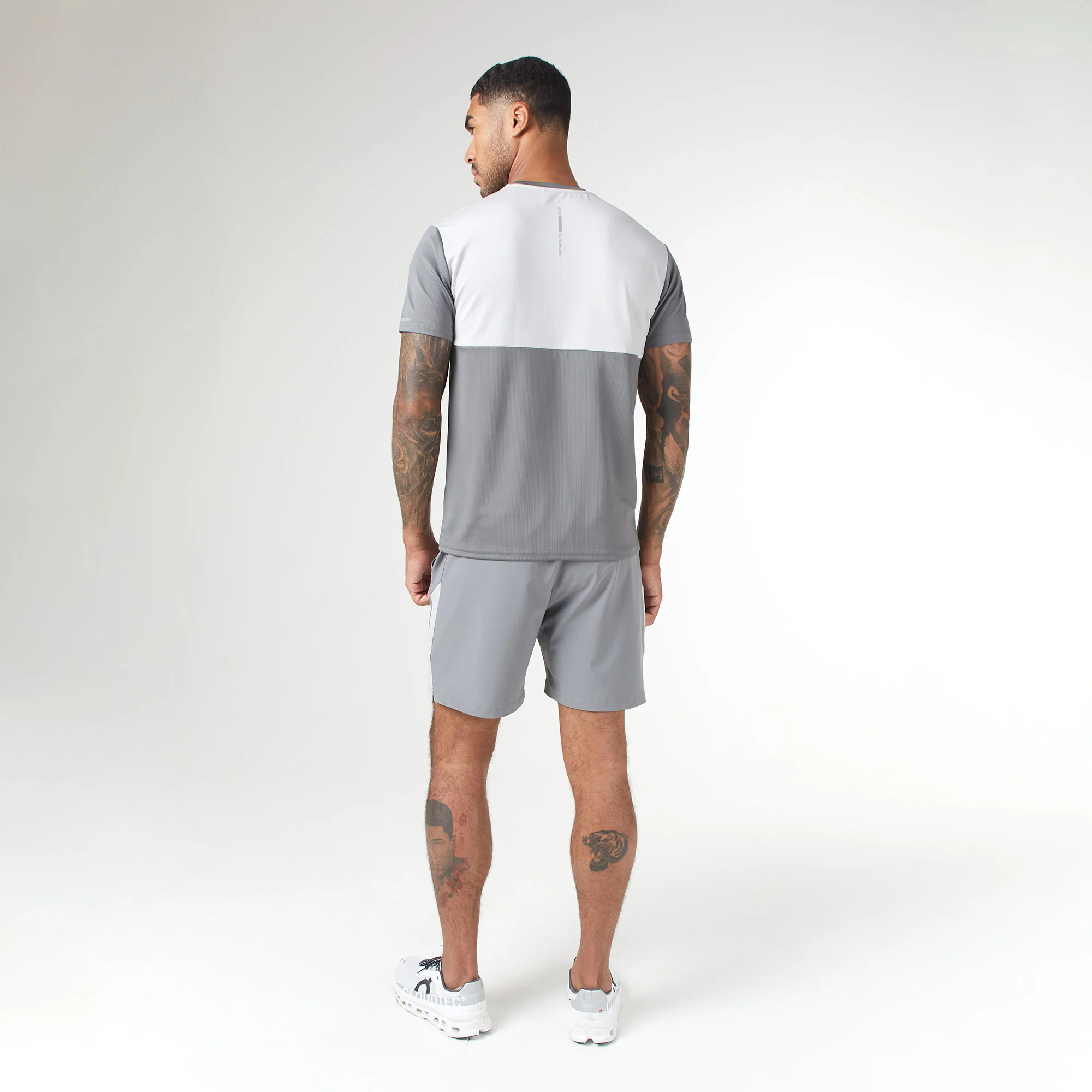 Cut & Sew Training Twinset | Mid Grey - Image 11