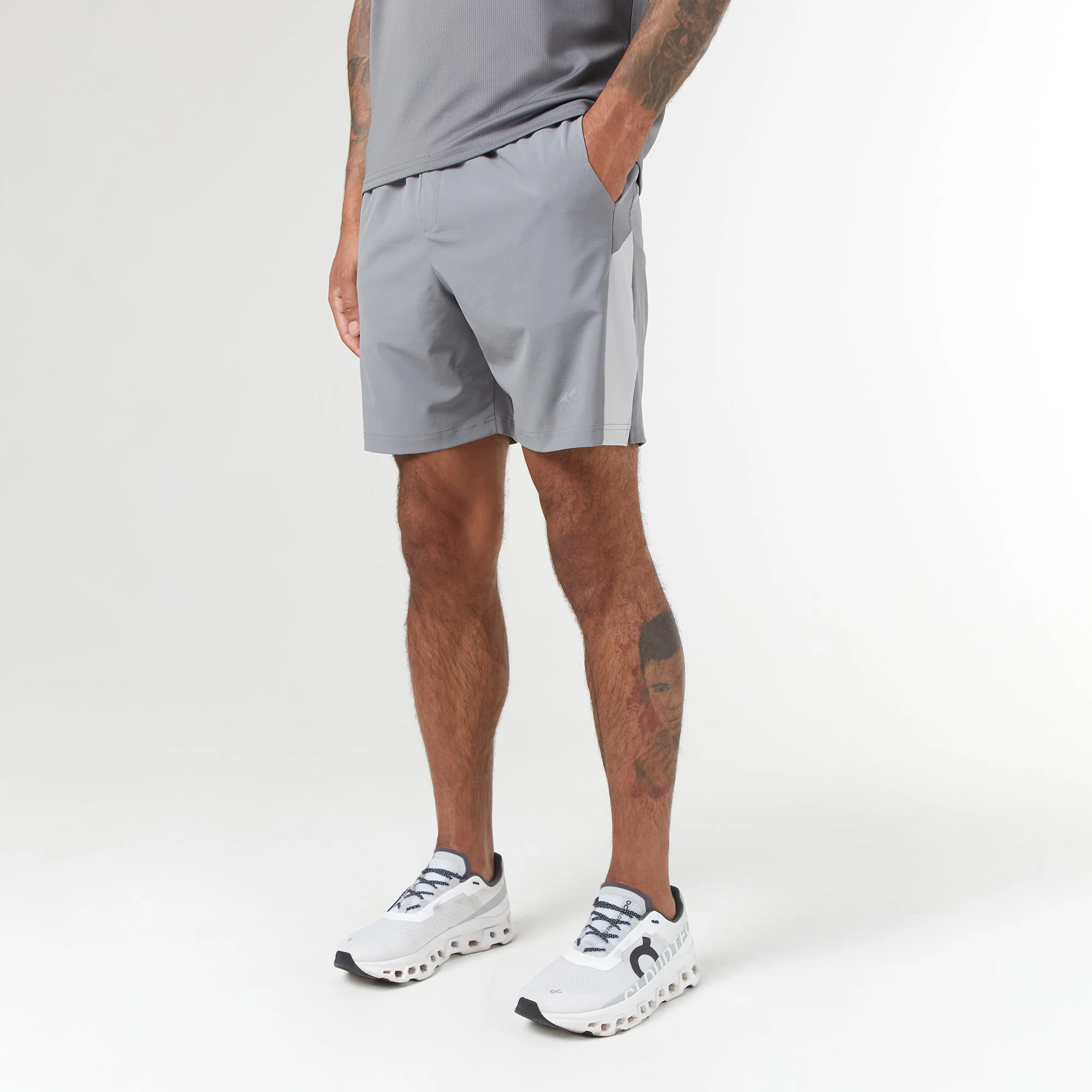 Cut & Sew Training Twinset | Mid Grey - Image 4