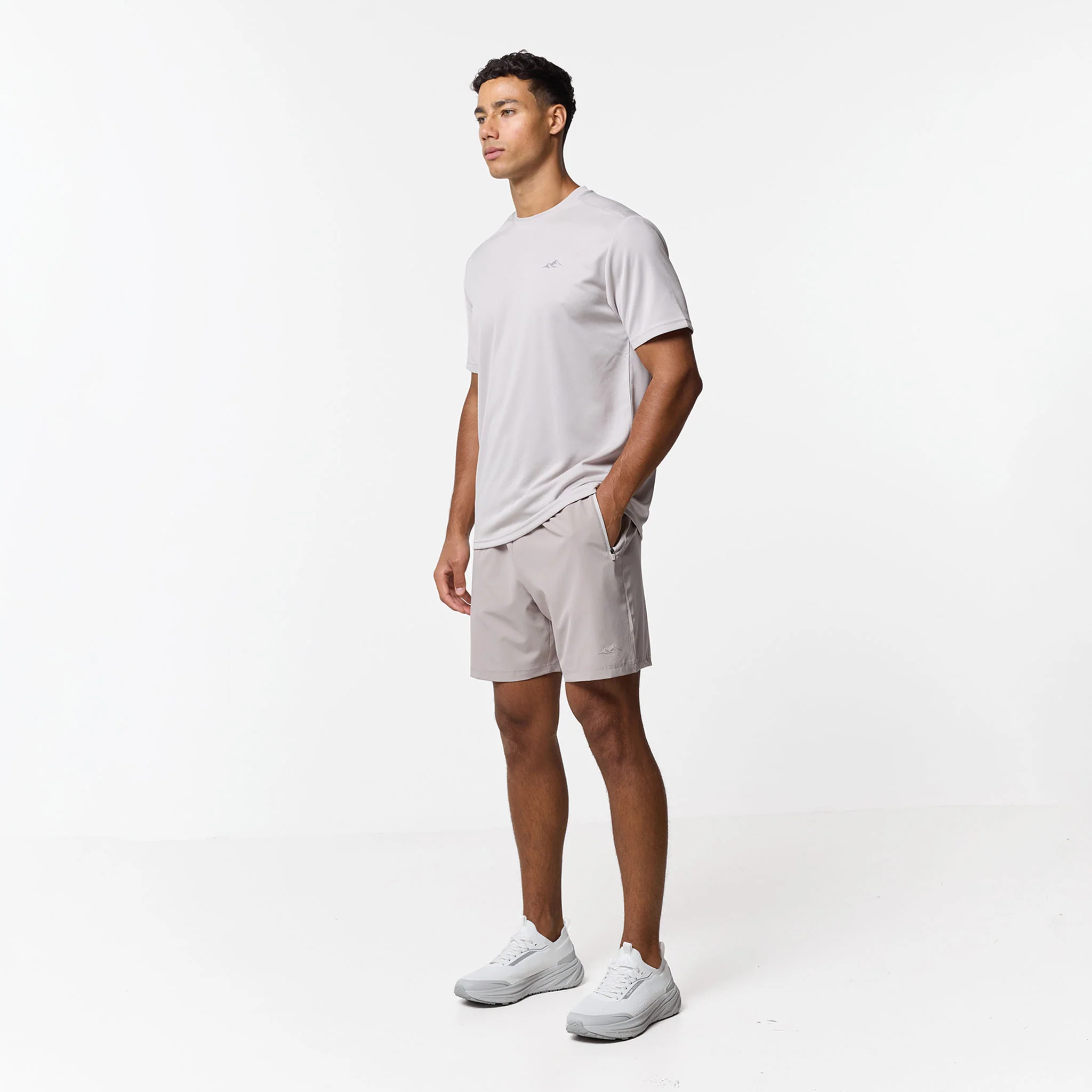 Colourblock/Pace Training Twinset Duo | Khaki/Fossil - Image 13