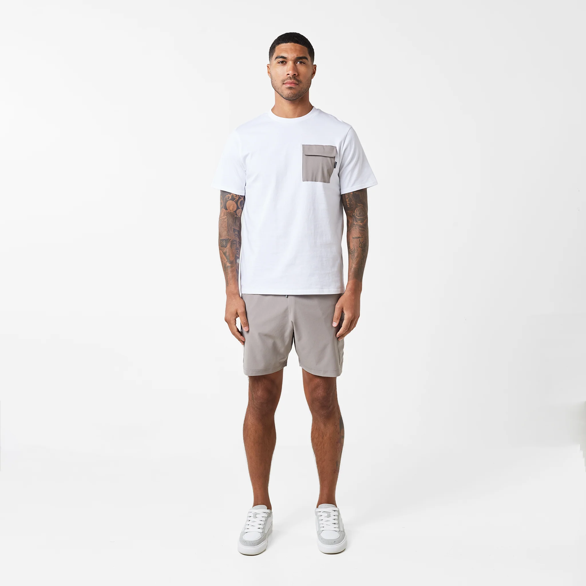 Tech Pocket Twinset | White/Stone - Image 10