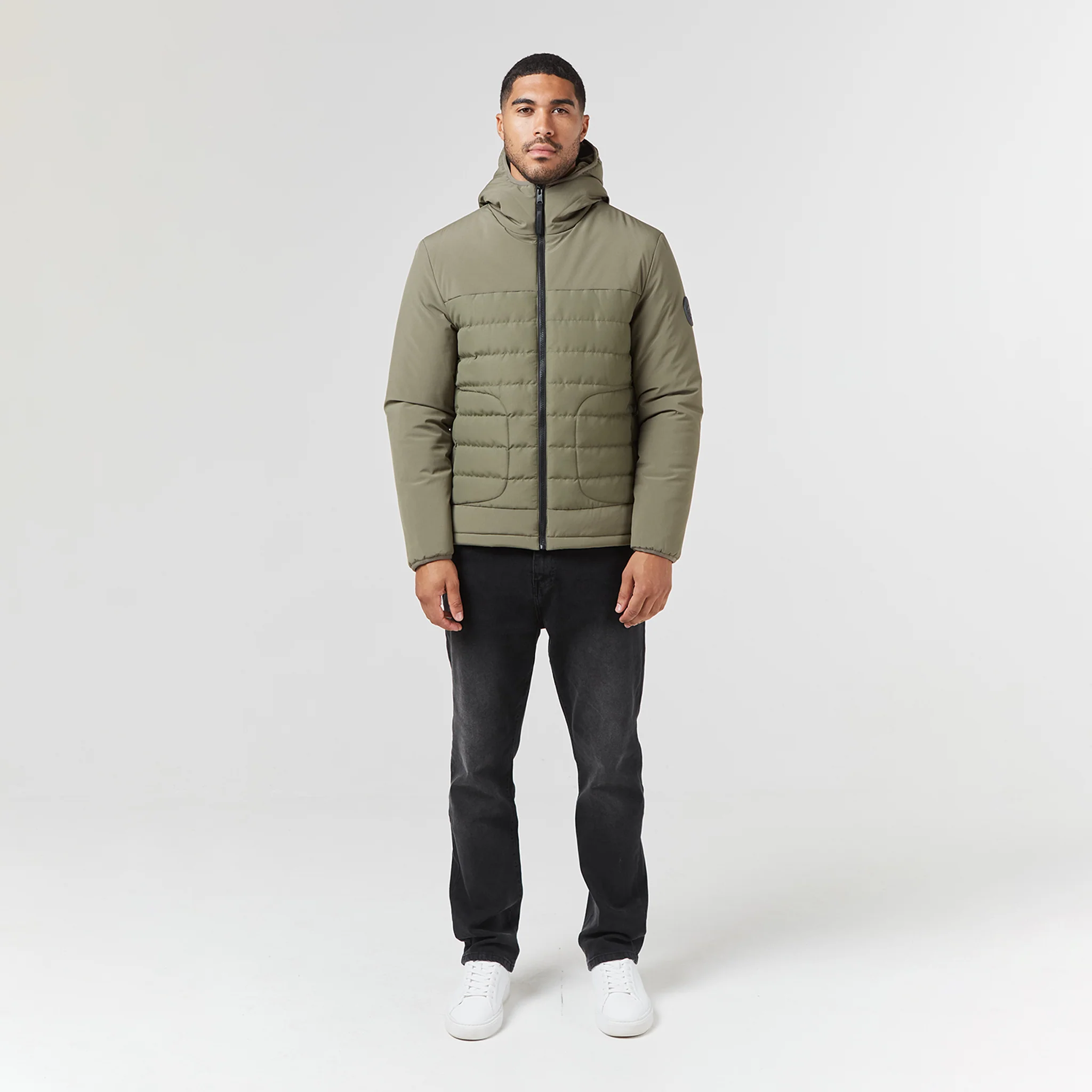 Contrast Soft Shell Jacket | Washed Khaki - Image 12