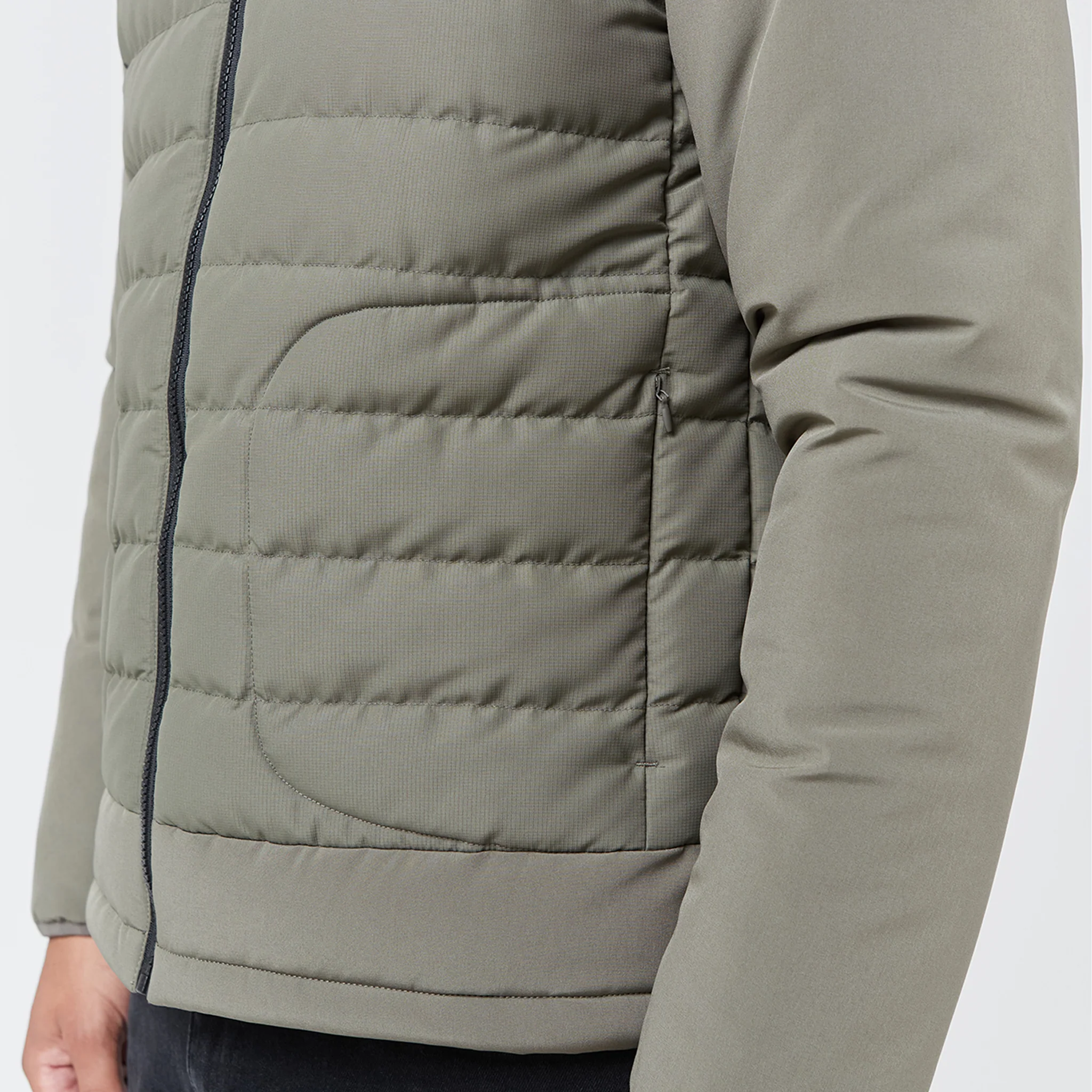 Contrast Soft Shell Jacket | Washed Khaki - Image 7