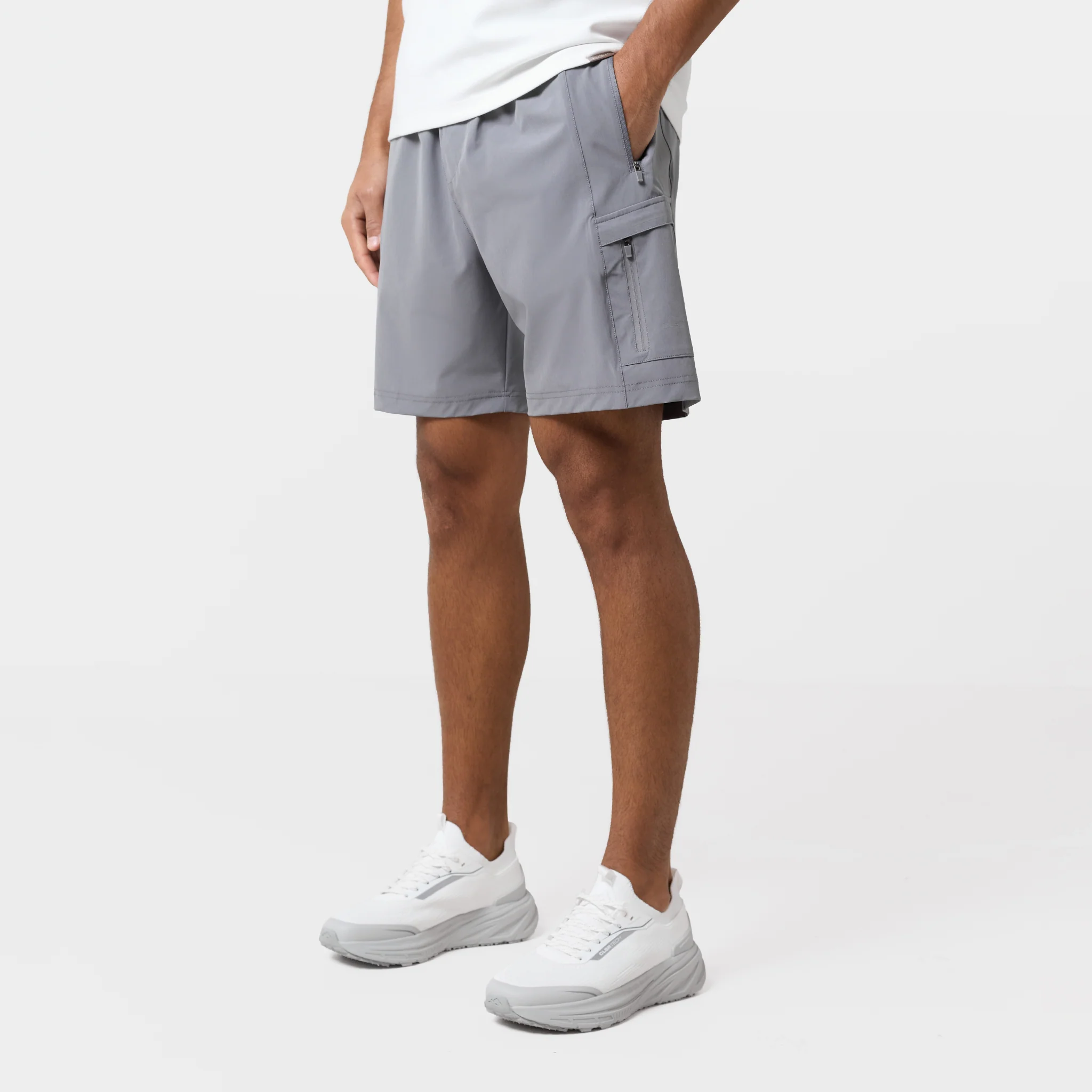 Contrast Tech Windbreaker Twinset | Iron Grey/Mint - Image 6