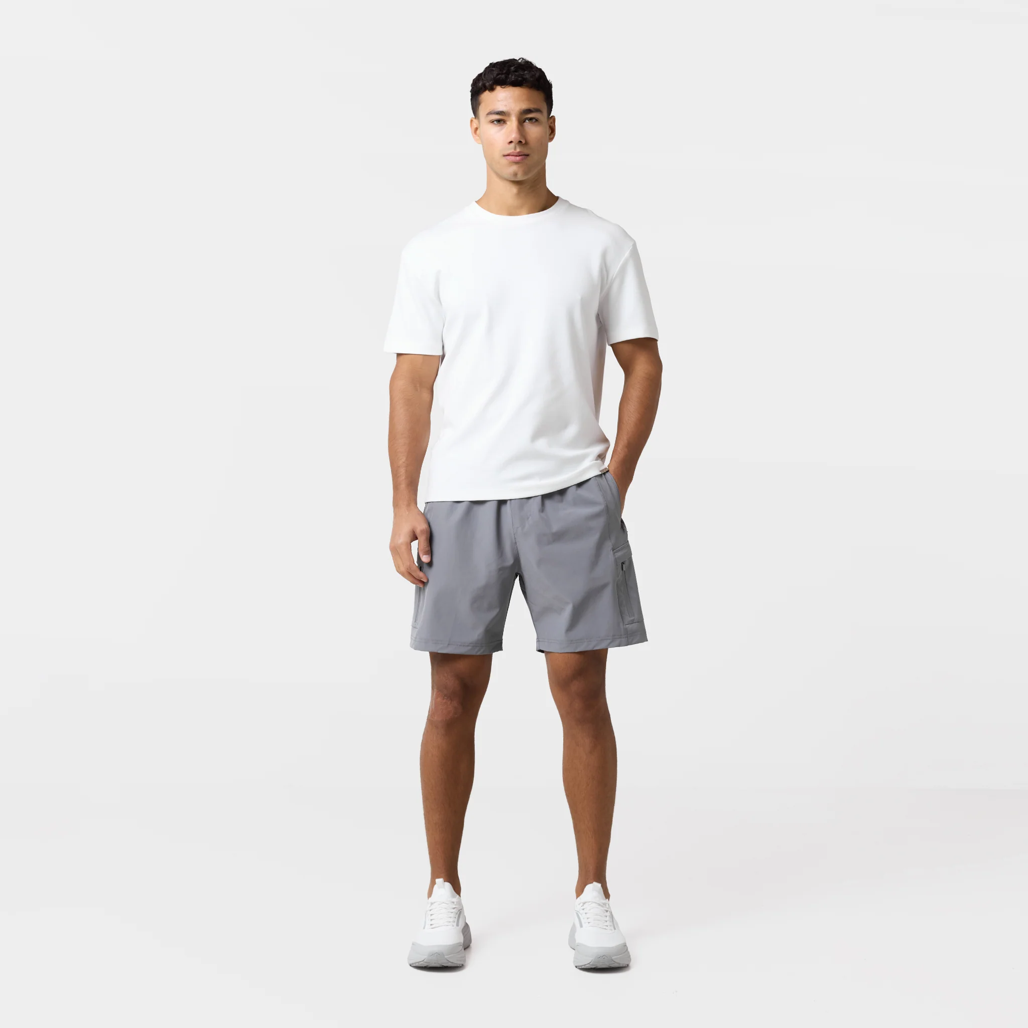 Contrast Tech Windbreaker Twinset | Iron Grey/Mint - Image 8