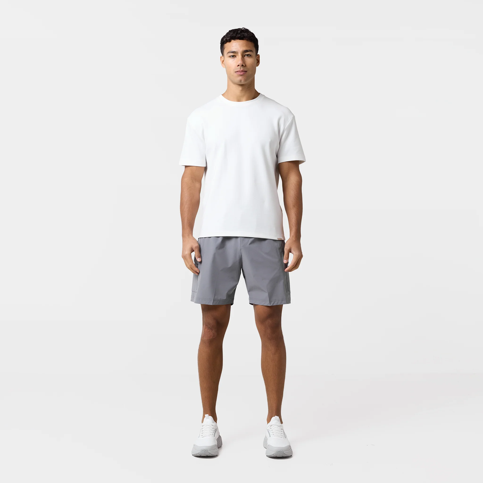 Contrast Tech Windbreaker Twinset | Iron Grey/University Blue - Image 10