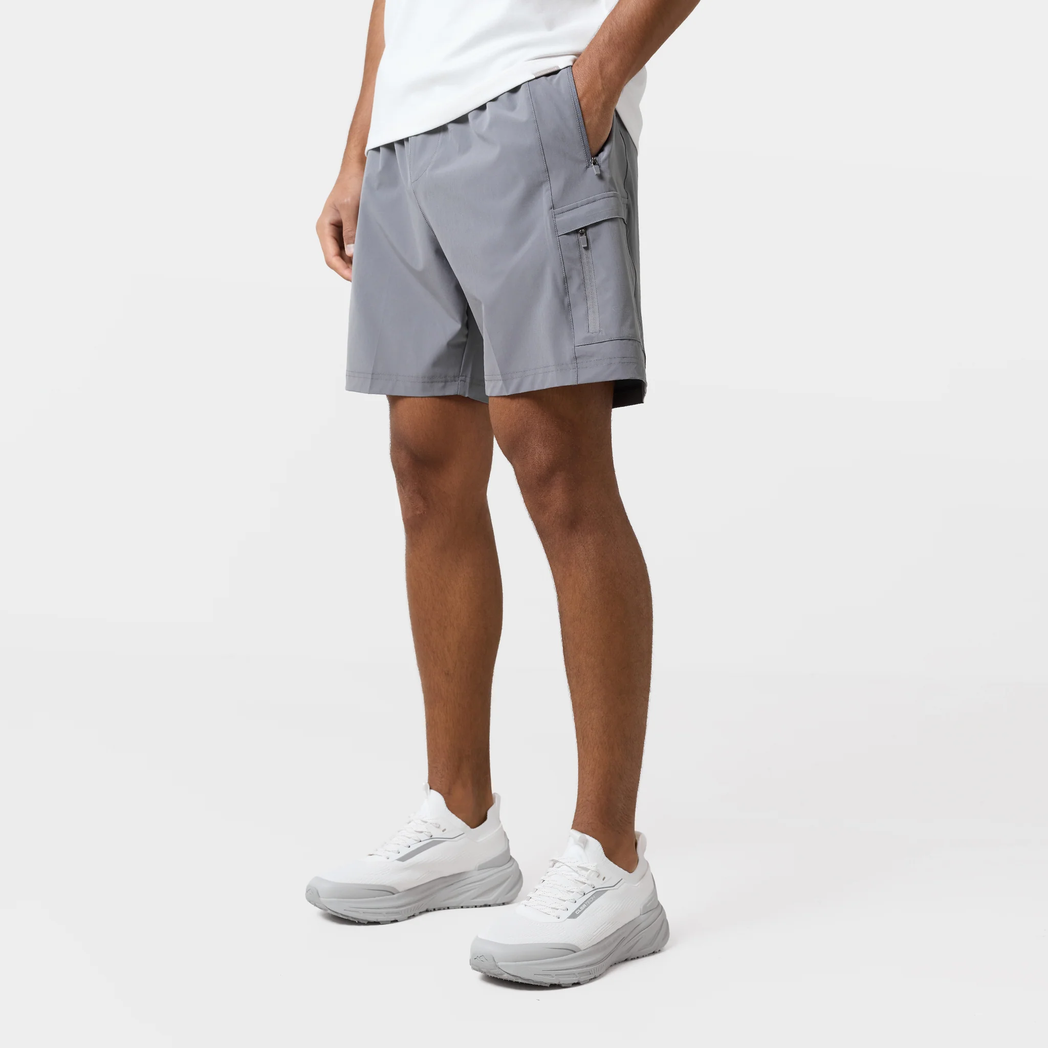 Contrast Tech Windbreaker Twinset | Iron Grey/University Blue - Image 7