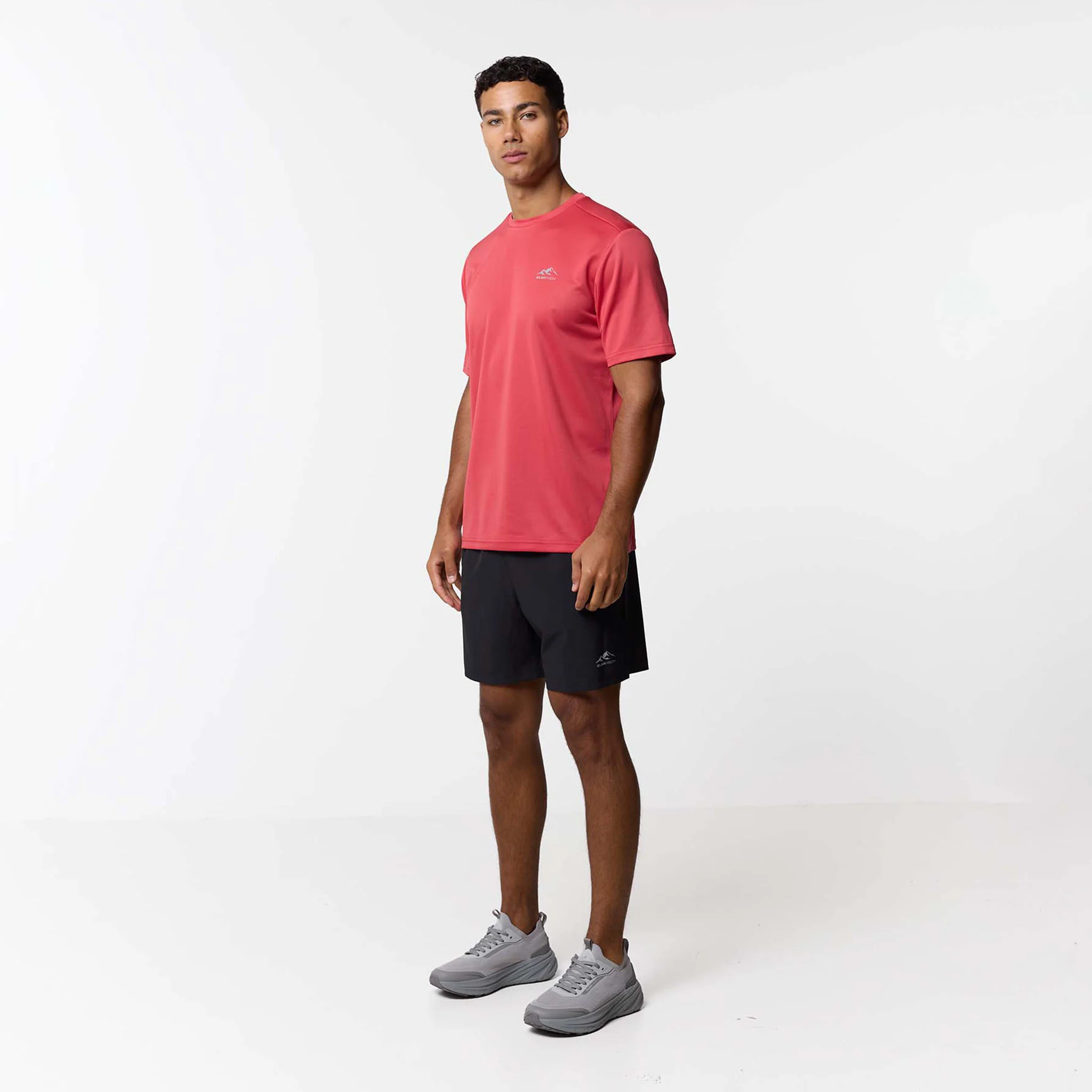 Contrast Zip Tri Set | Black/Coral/Red - Image 4