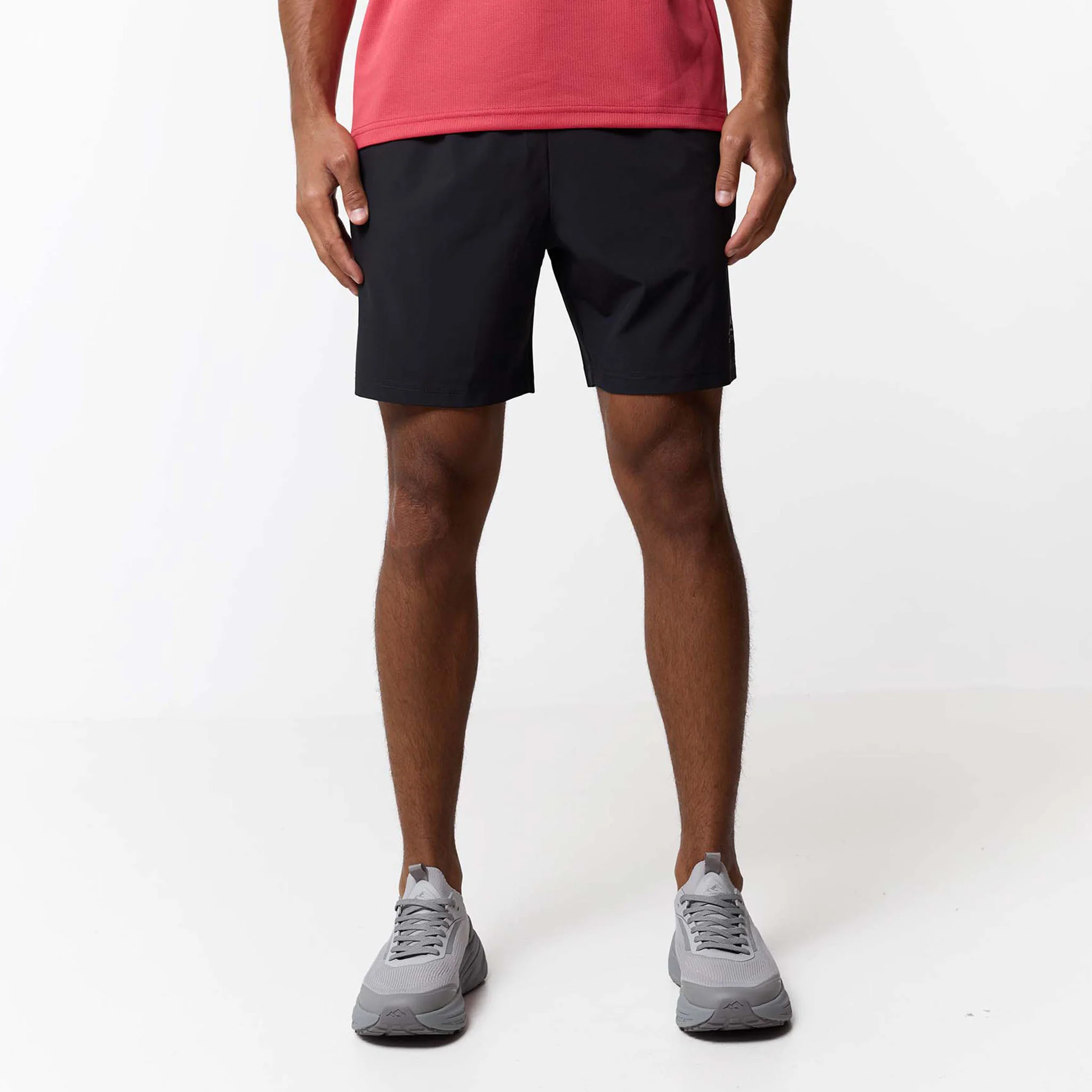 Contrast Zip Tri Set | Black/Coral/Red - Image 9