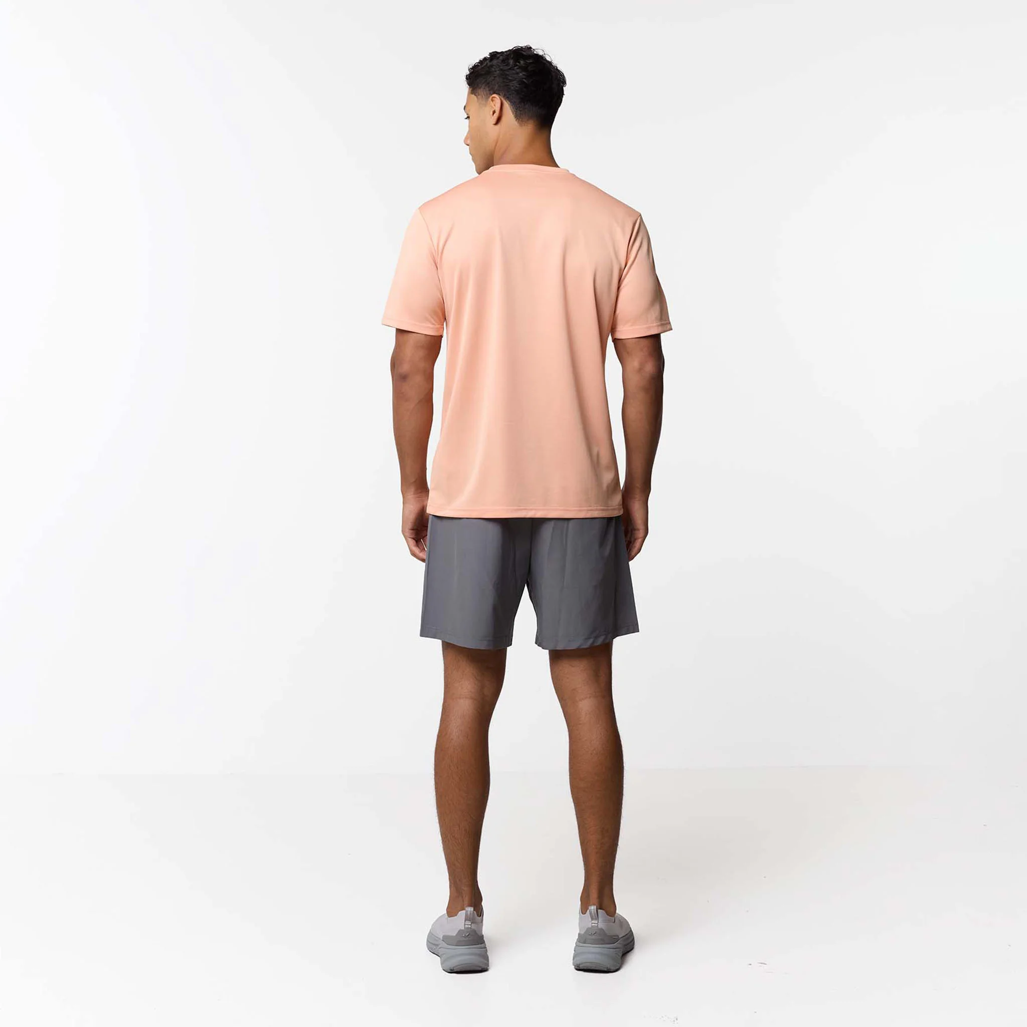 Contrast Zip Tri Set | Charcoal/Peach - Image 10