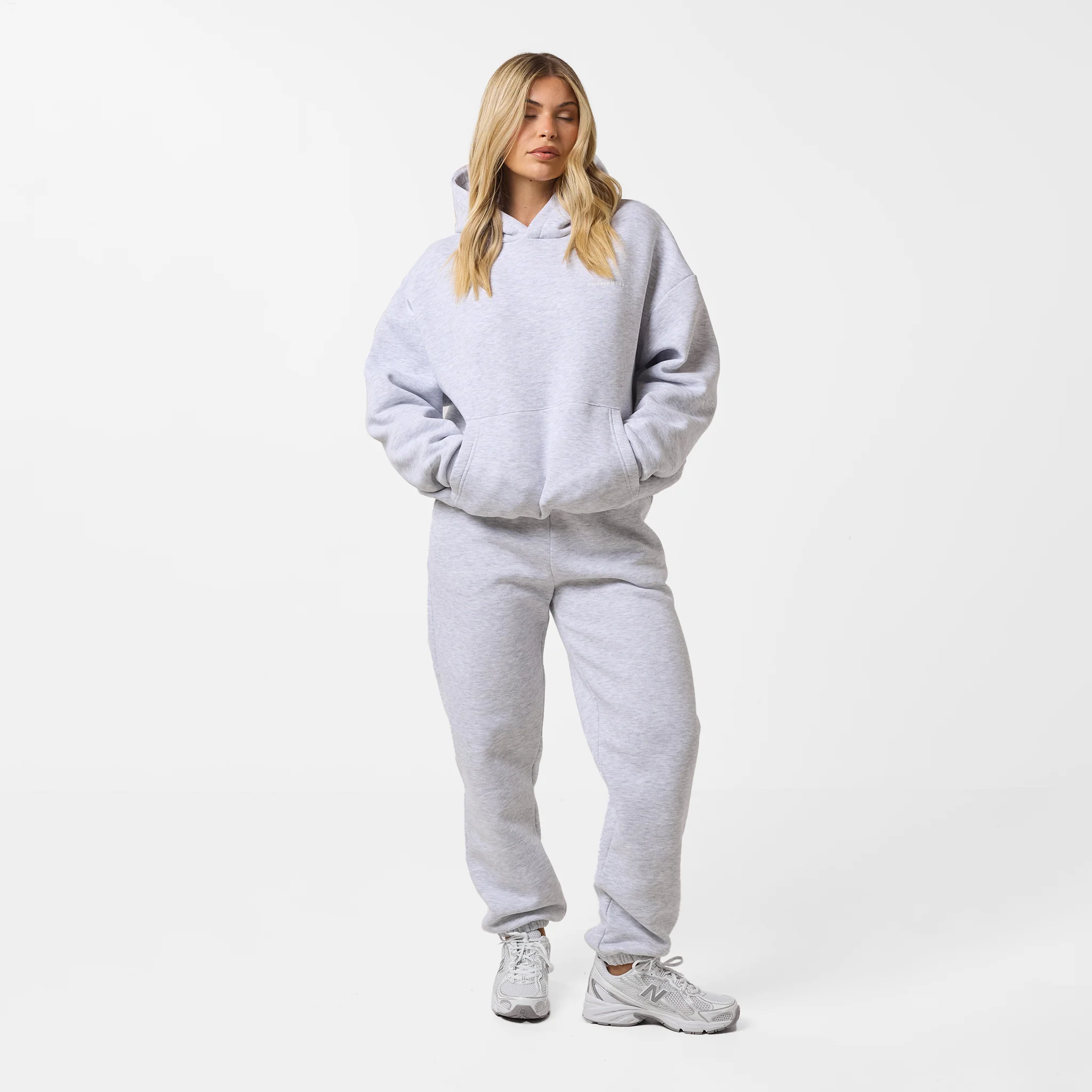 Core Logo Cuffed Jogger | Grey Marl - Image 3