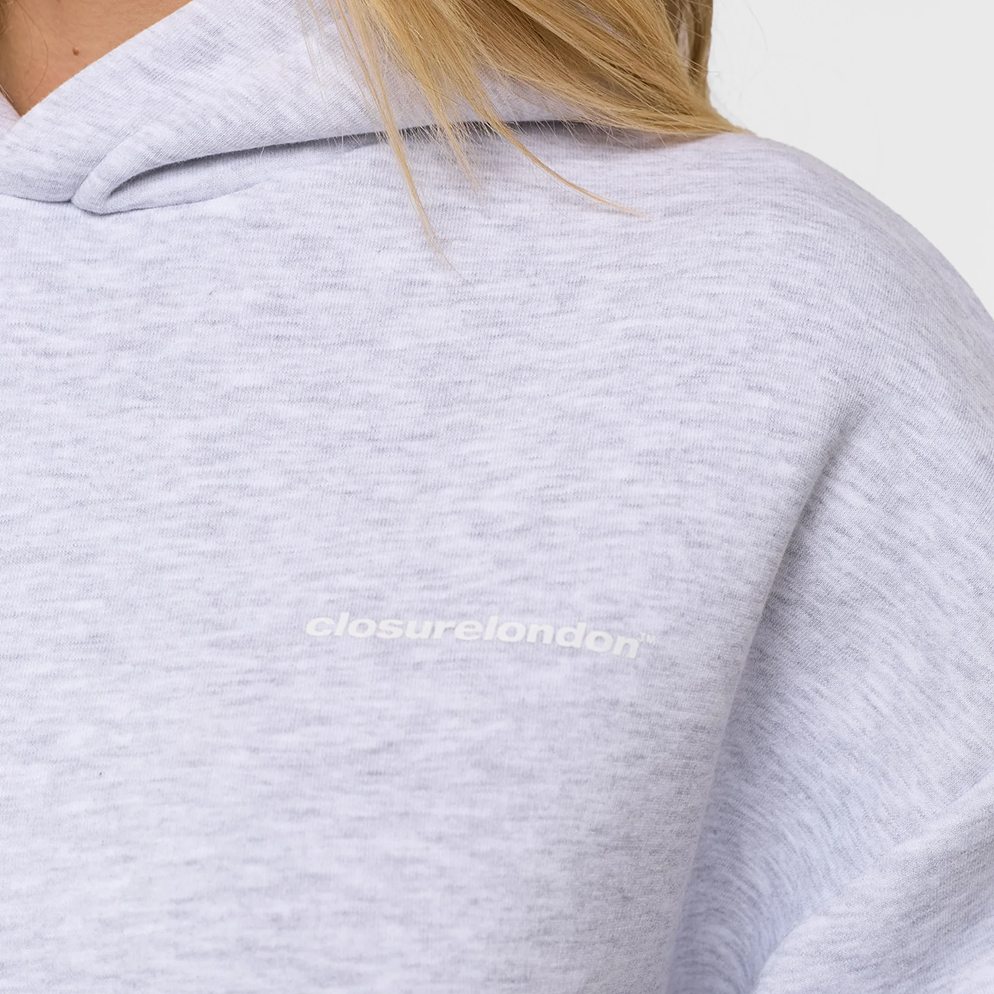 Core Logo Hoodie | Grey Marl - Image 2