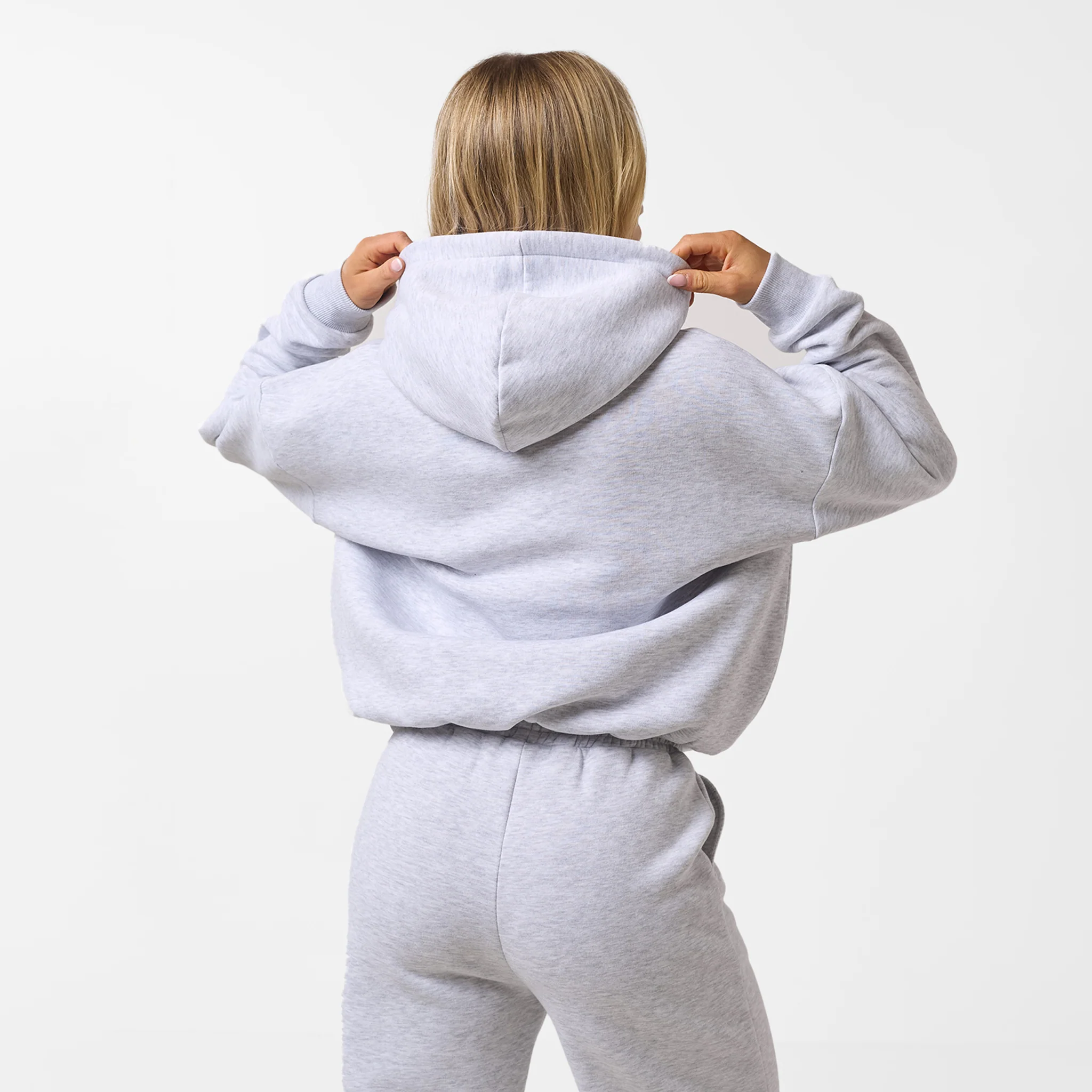 Core Logo Hoodie | Grey Marl - Image 3