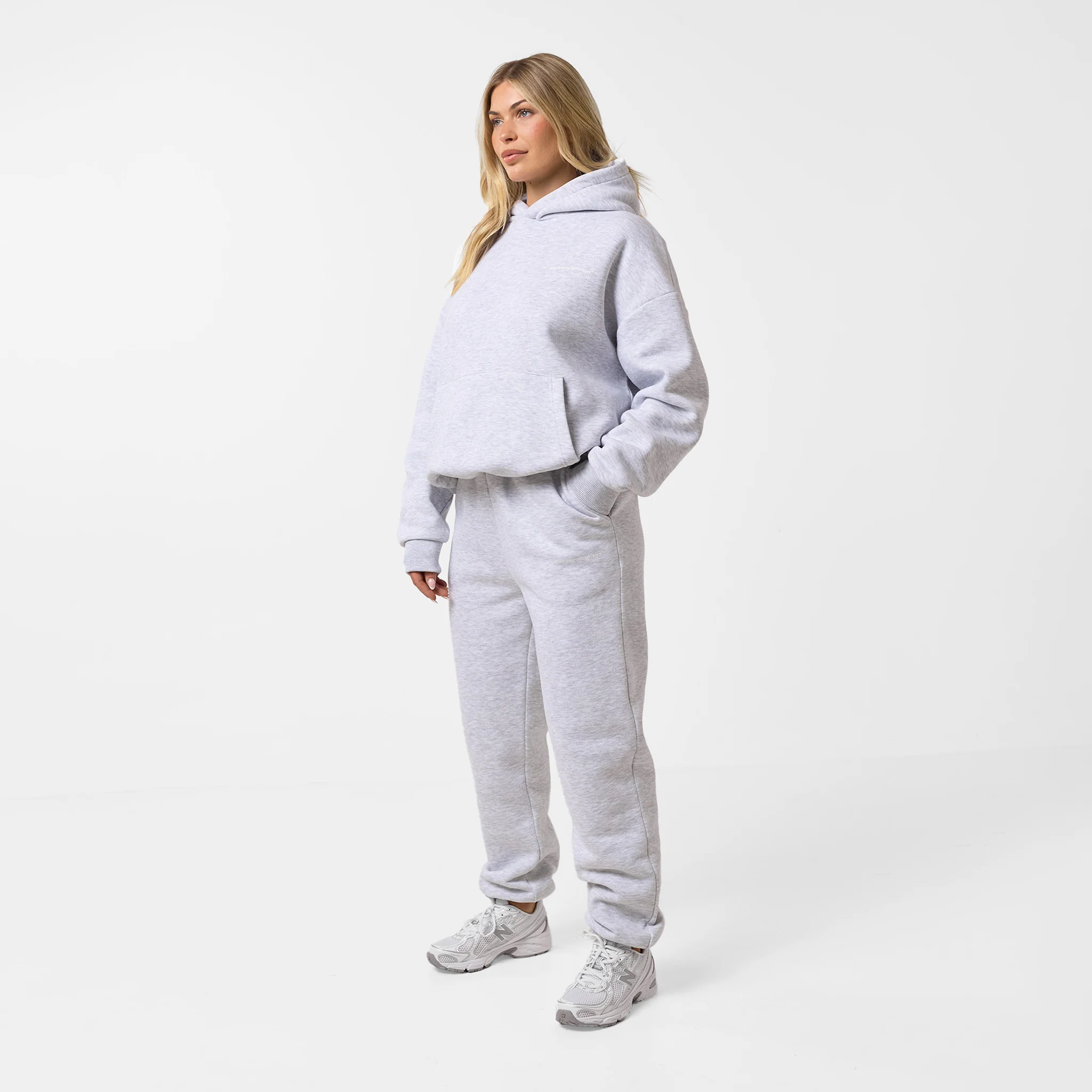 Core Logo Hoodie | Grey Marl - Image 4