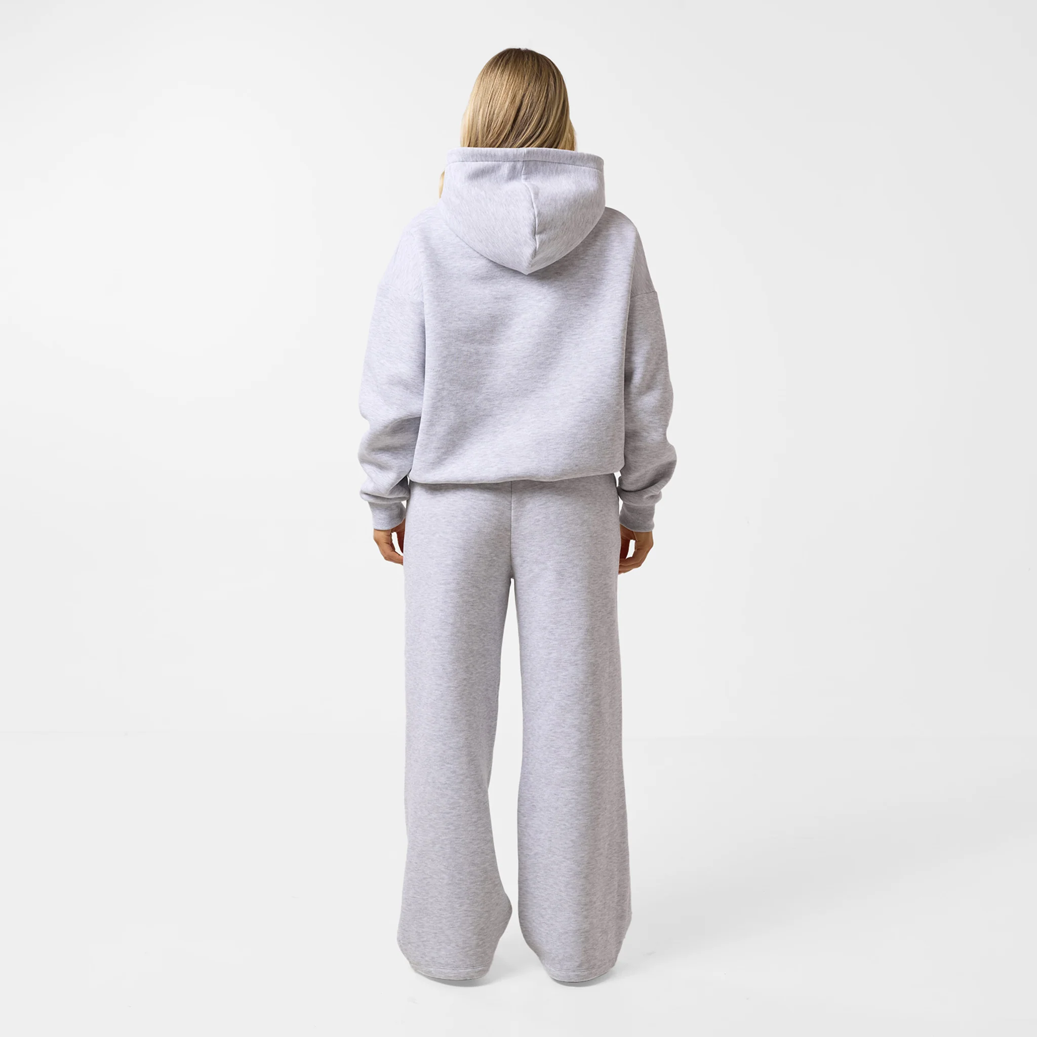 Core Logo Open Hem Jogger | Grey Marl - Image 5