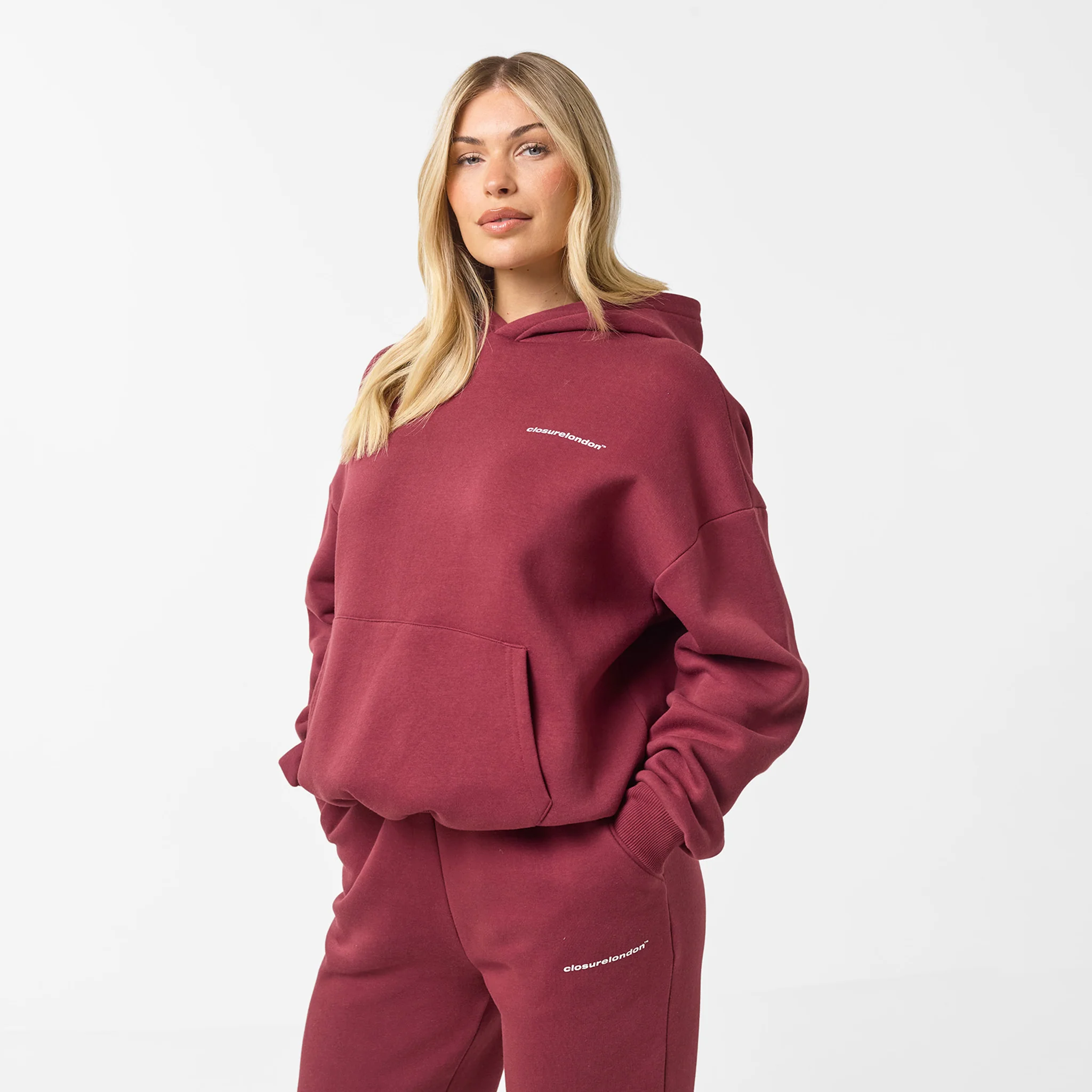 Core Logo Tracksuit | Burgundy - Image 2