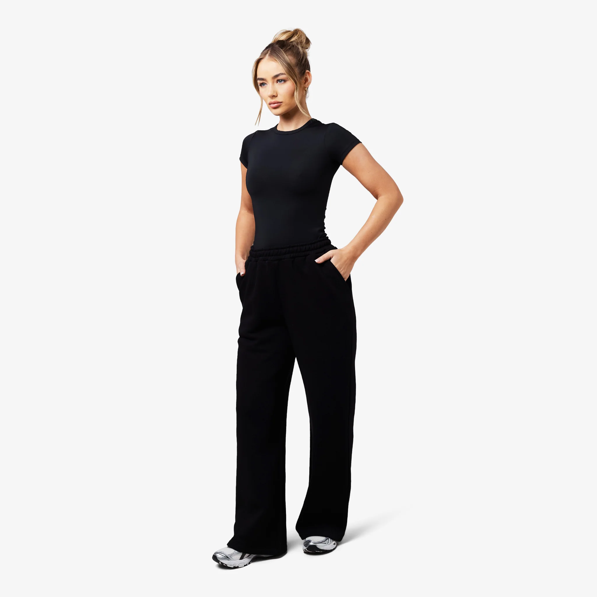 Core Open Hem Jogger | Black - Image 4