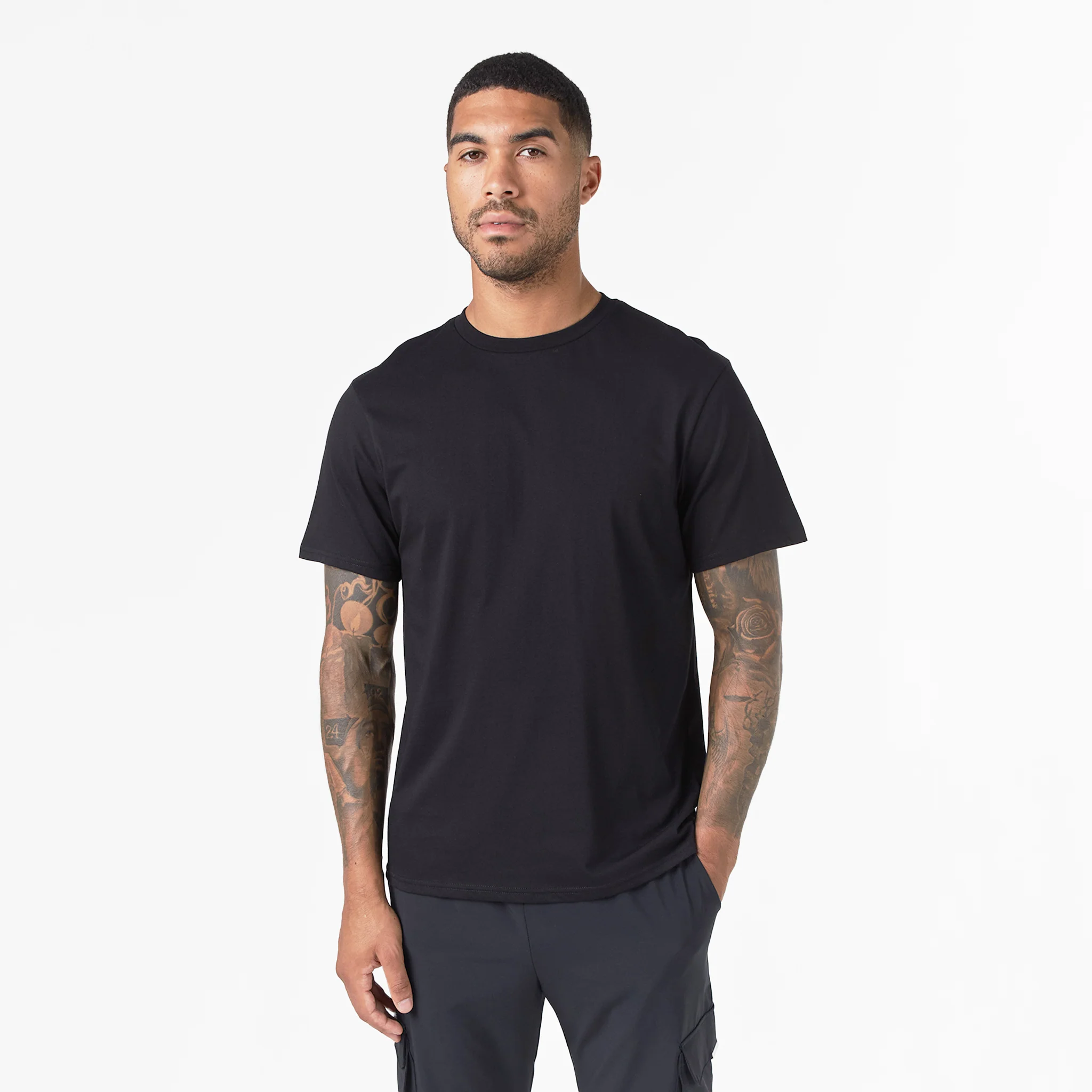 2-Pack Core Relaxed Fit T-Shirt | Black/Grey - Image 3