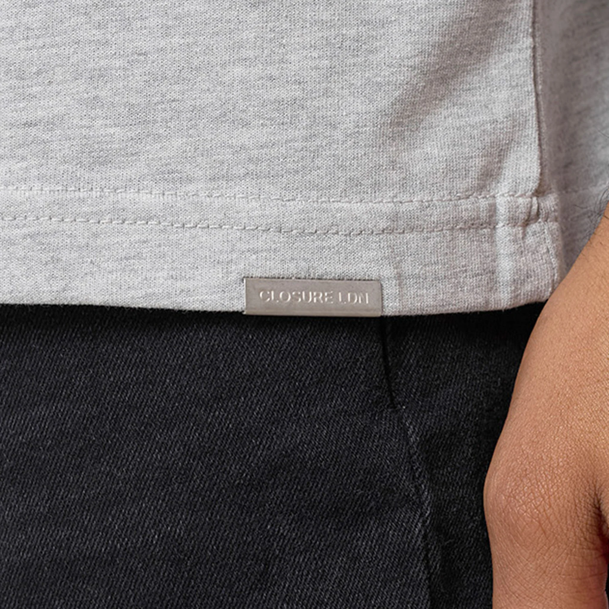 Core Relaxed Fit T-Shirt | Grey Marl - Image 3