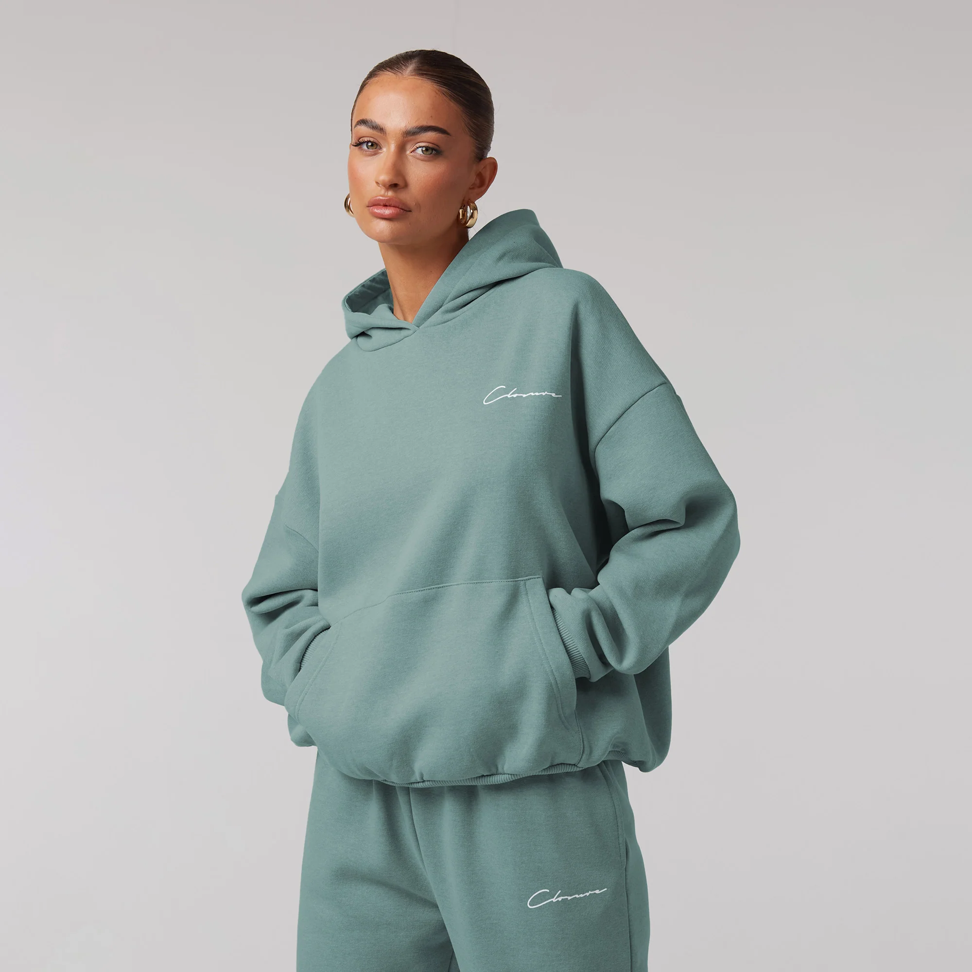 Core Signature Tracksuit | Dark Sage - Image 3