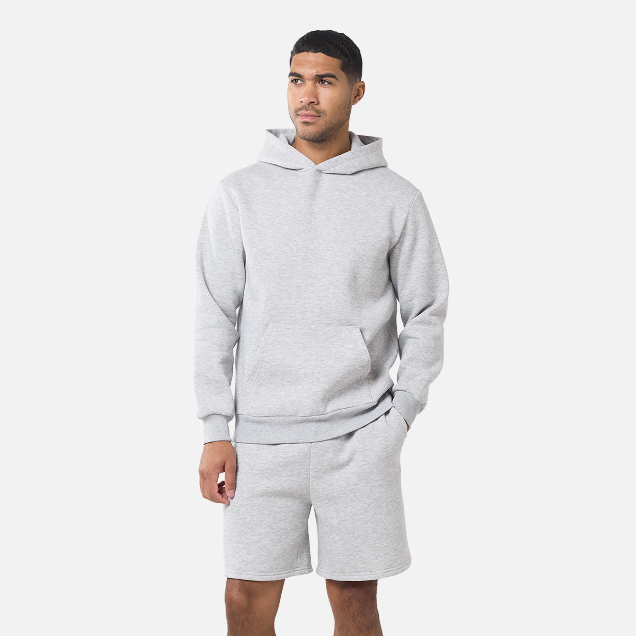Core Short Twinset | Grey Marl