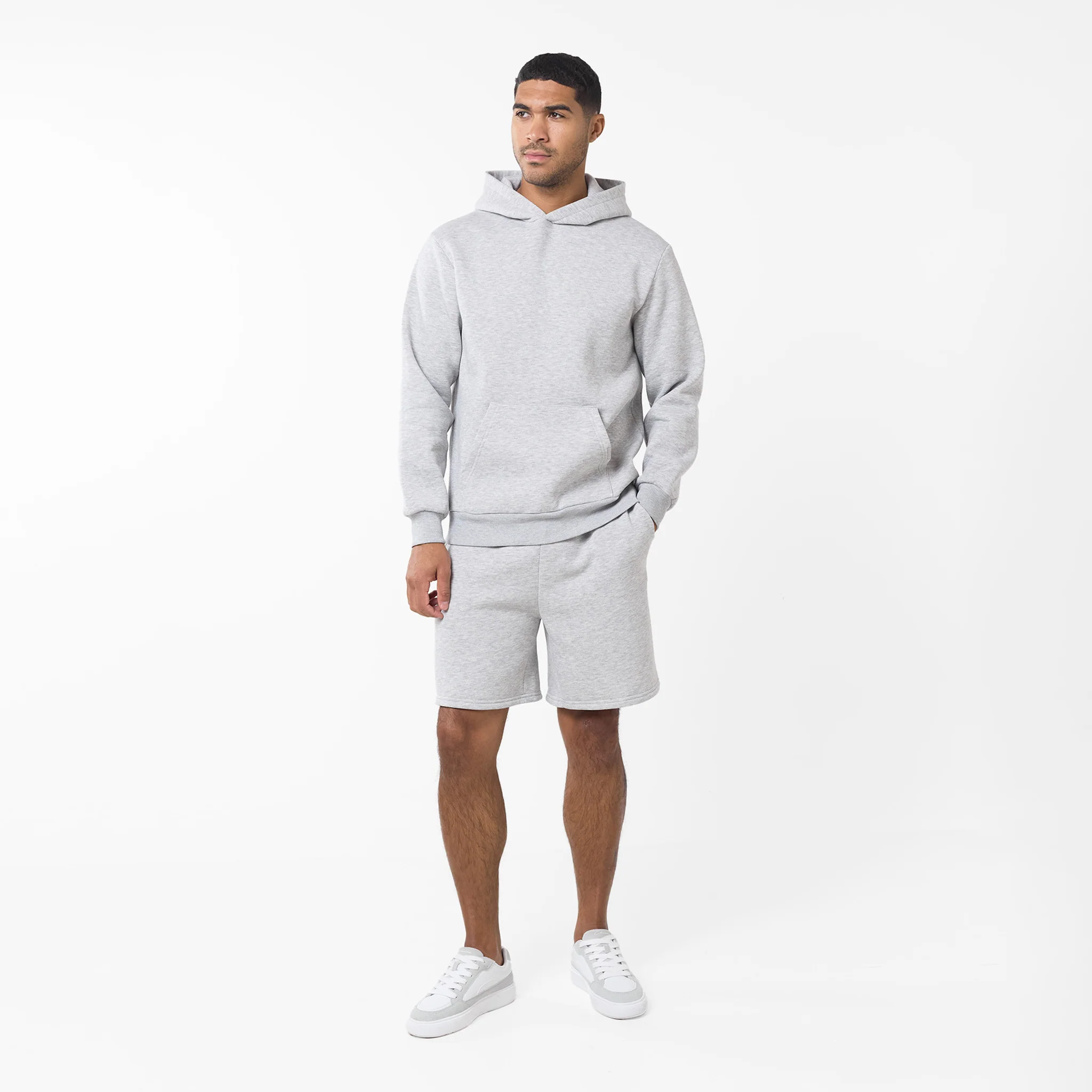 Core Short Twinset | Grey Marl - Image 2