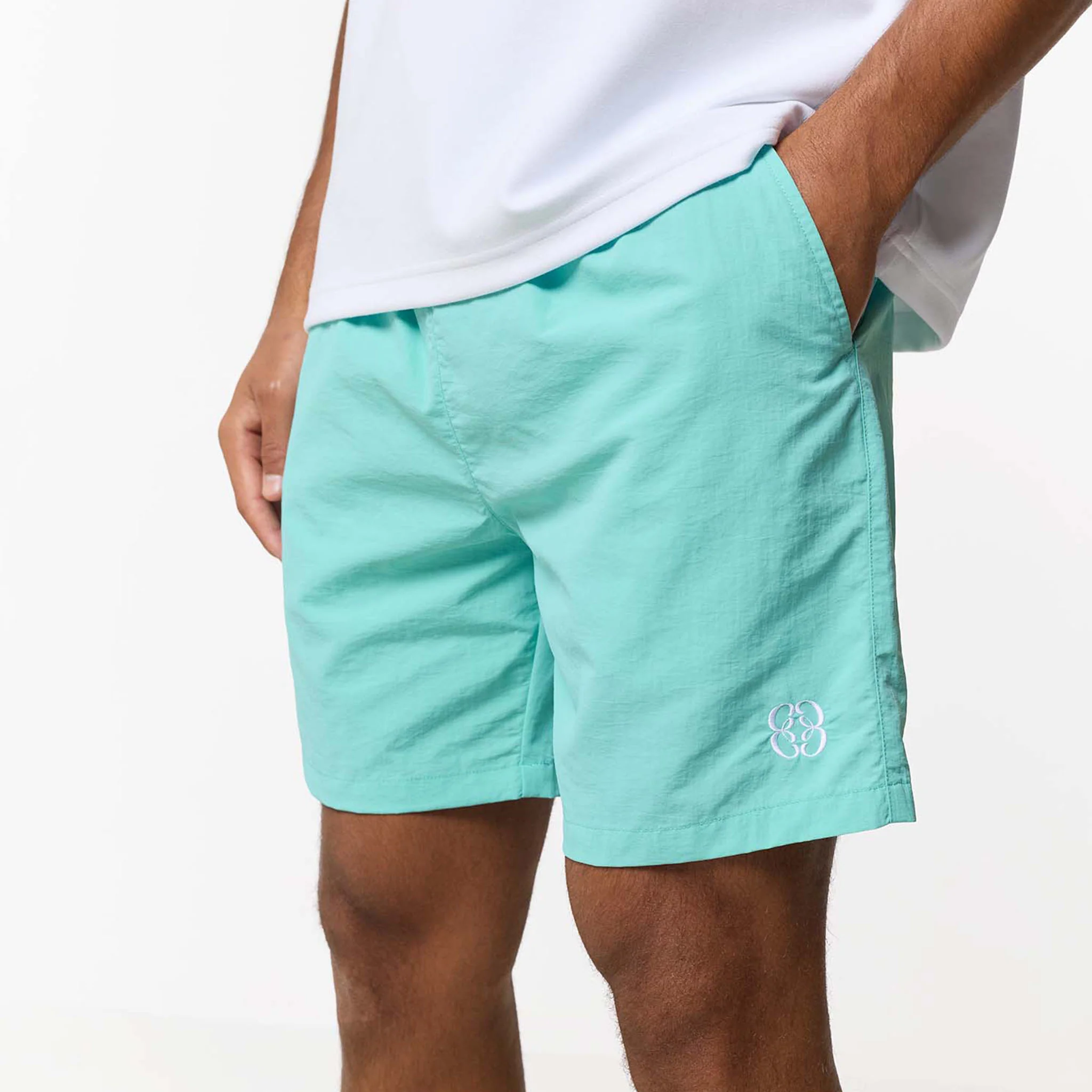 Crinkle Icon Swimshort | Aqua - Image 7