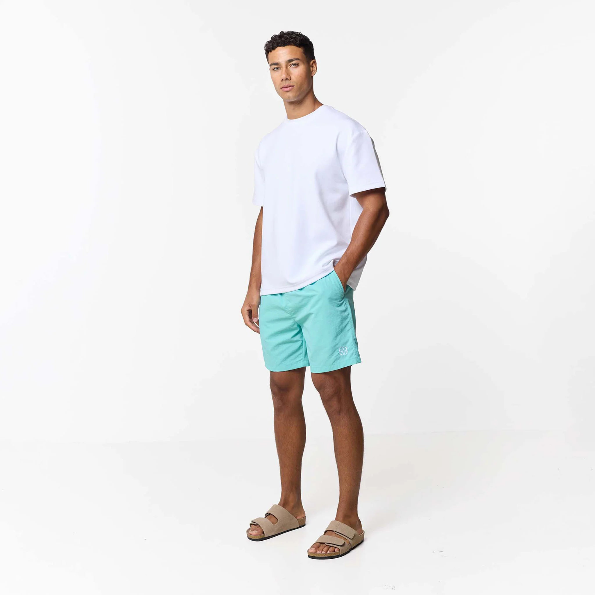 Crinkle Icon Swimshort | Aqua - Image 8