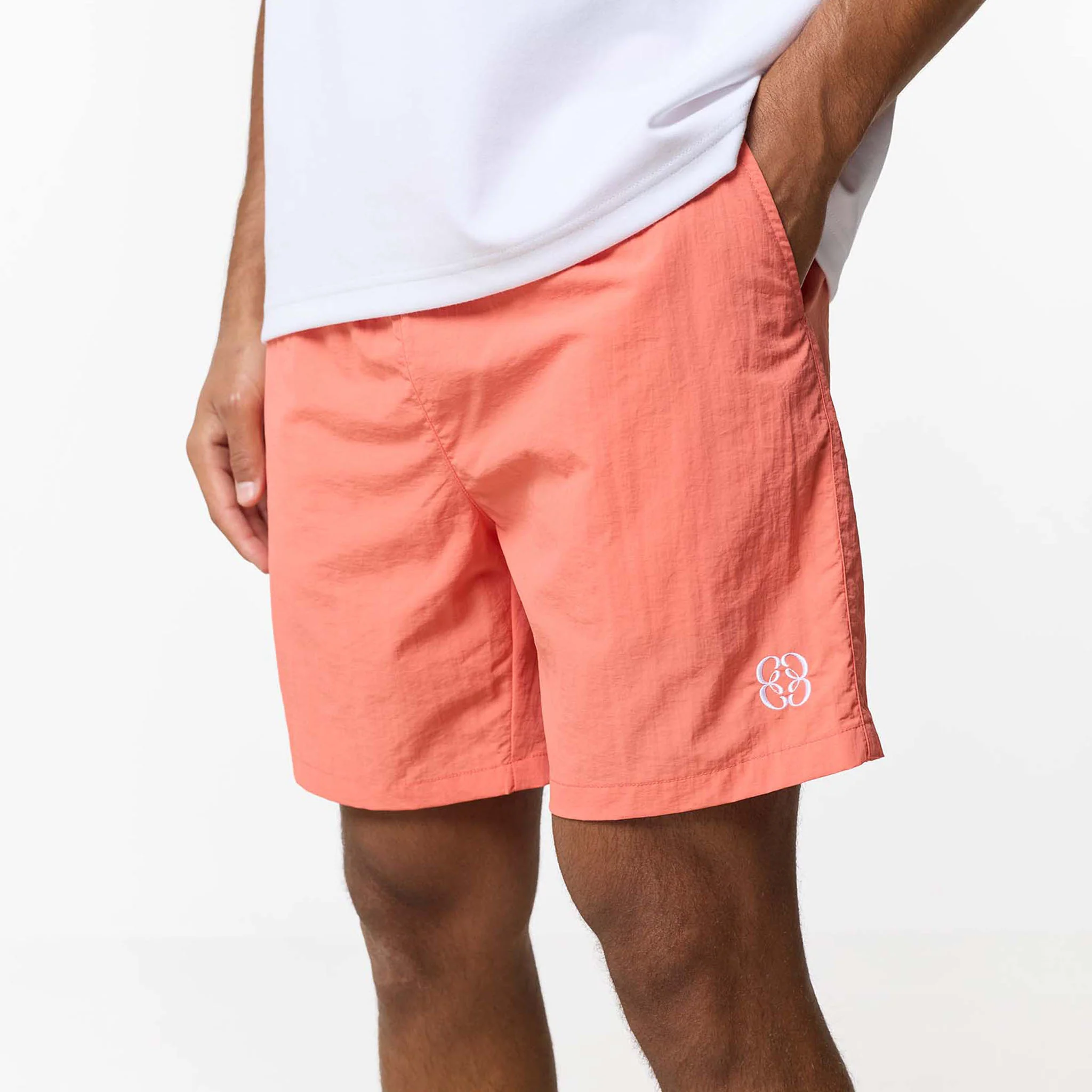 Crinkle Icon Swimshort | Coral - Image 8
