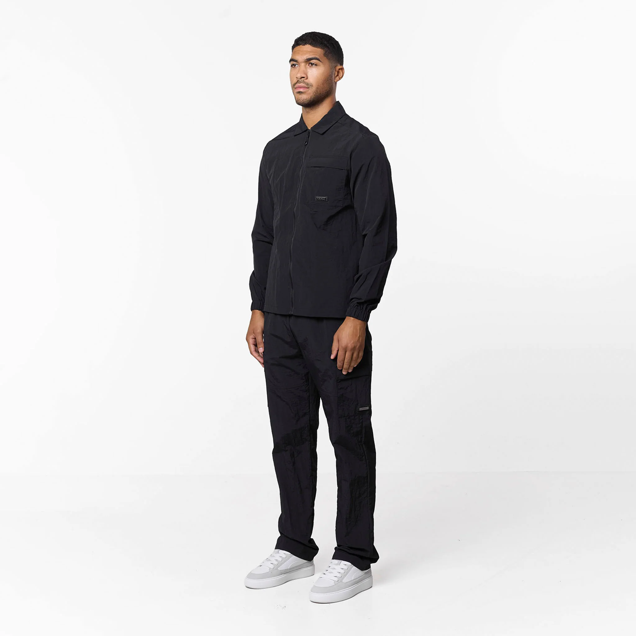 Crinkle Nylon Tech Utility Pant | Black - Image 5