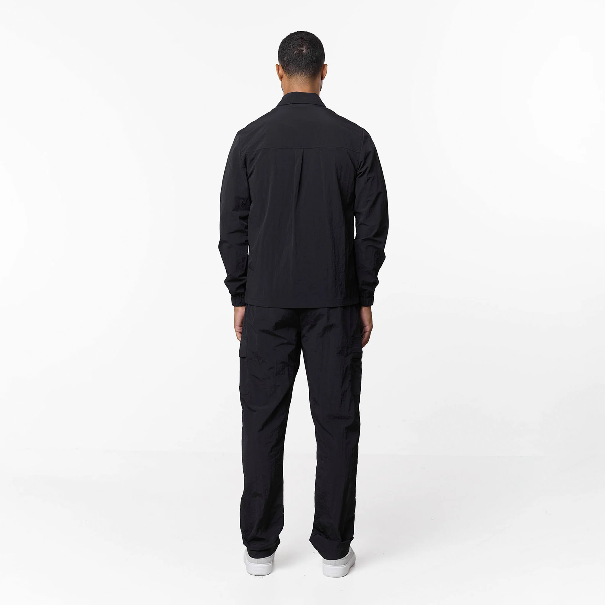 Crinkle Nylon Tech Utility Pant | Black - Image 8