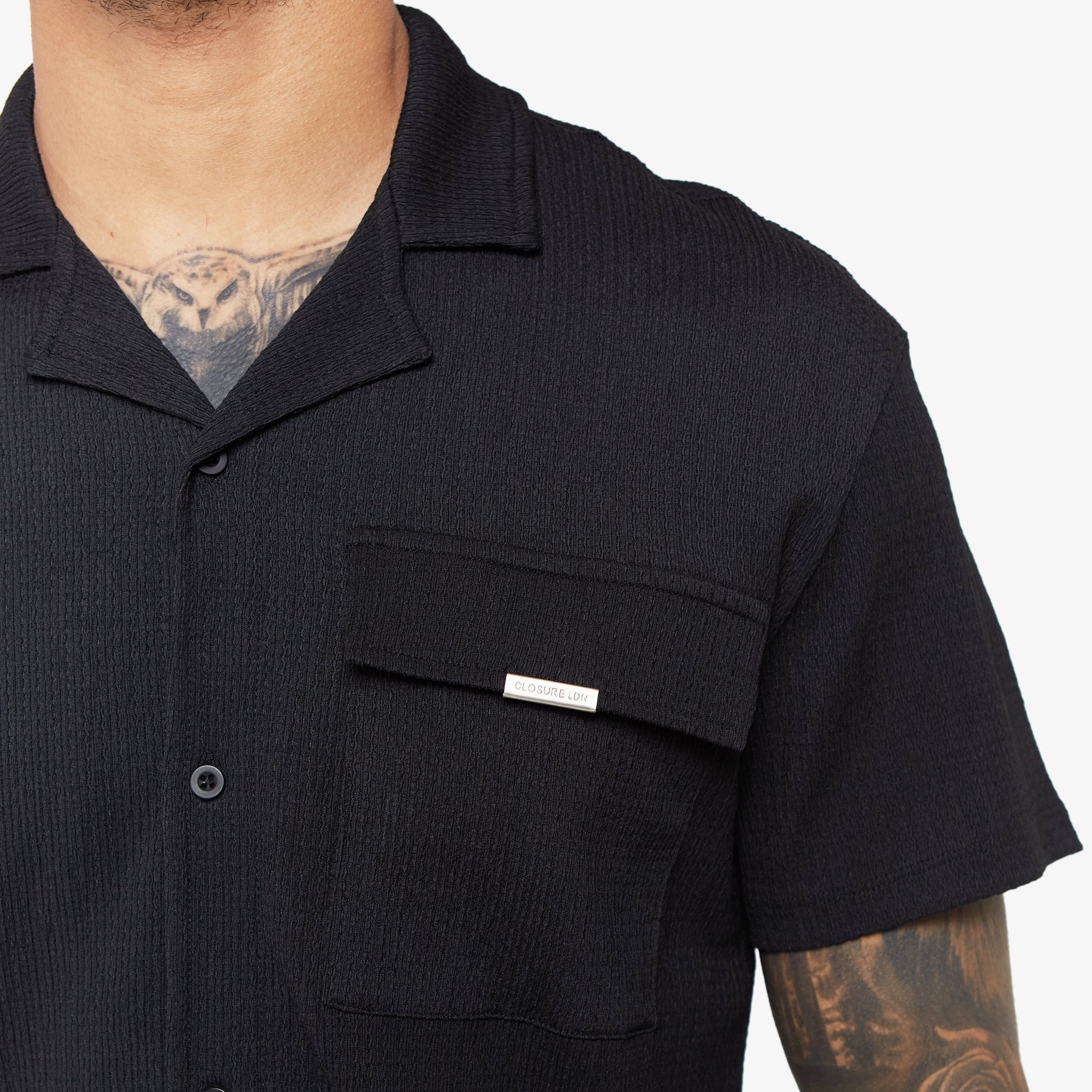 Crinkle Shirt | Black - Image 4