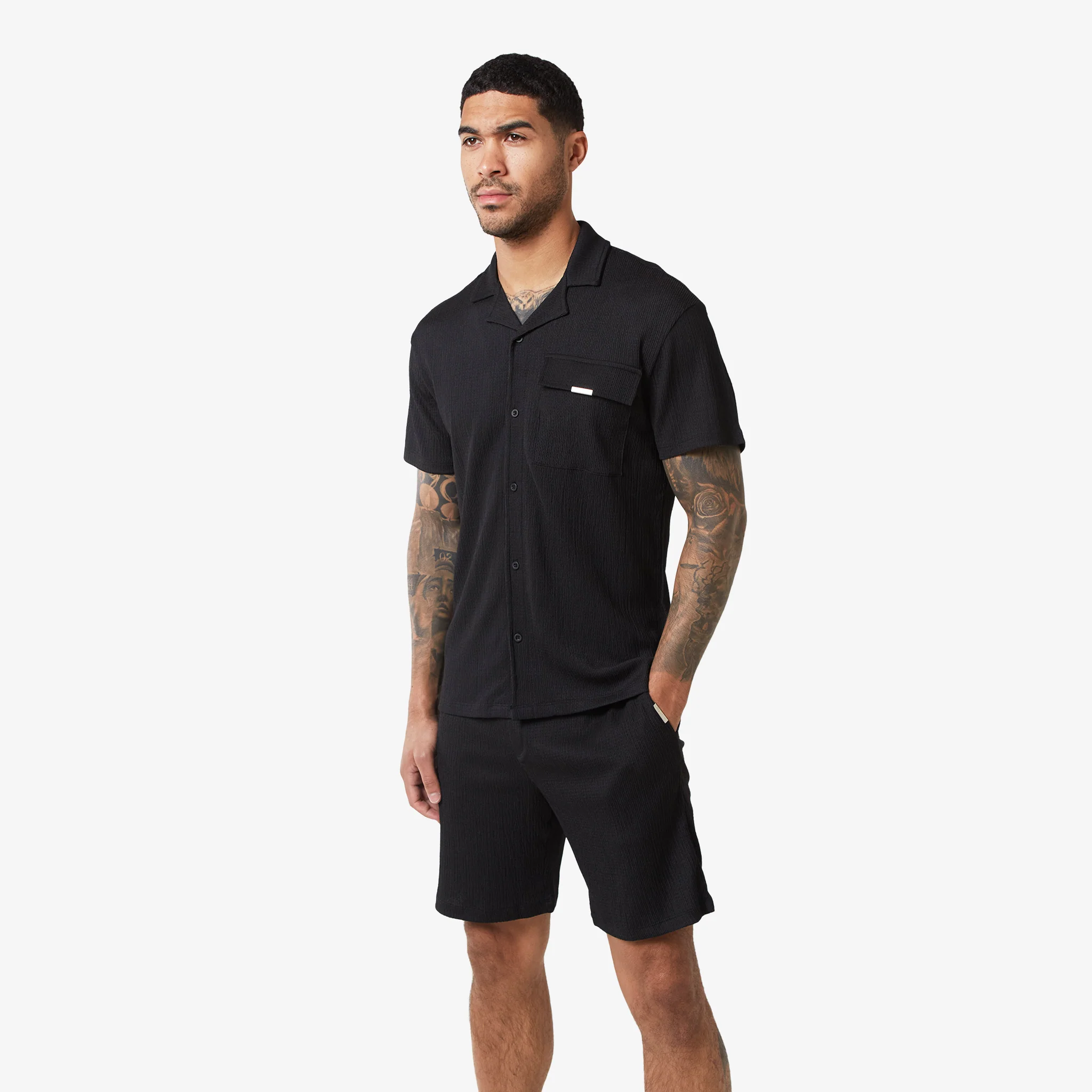 Crinkle Shirt | Black - Image 6