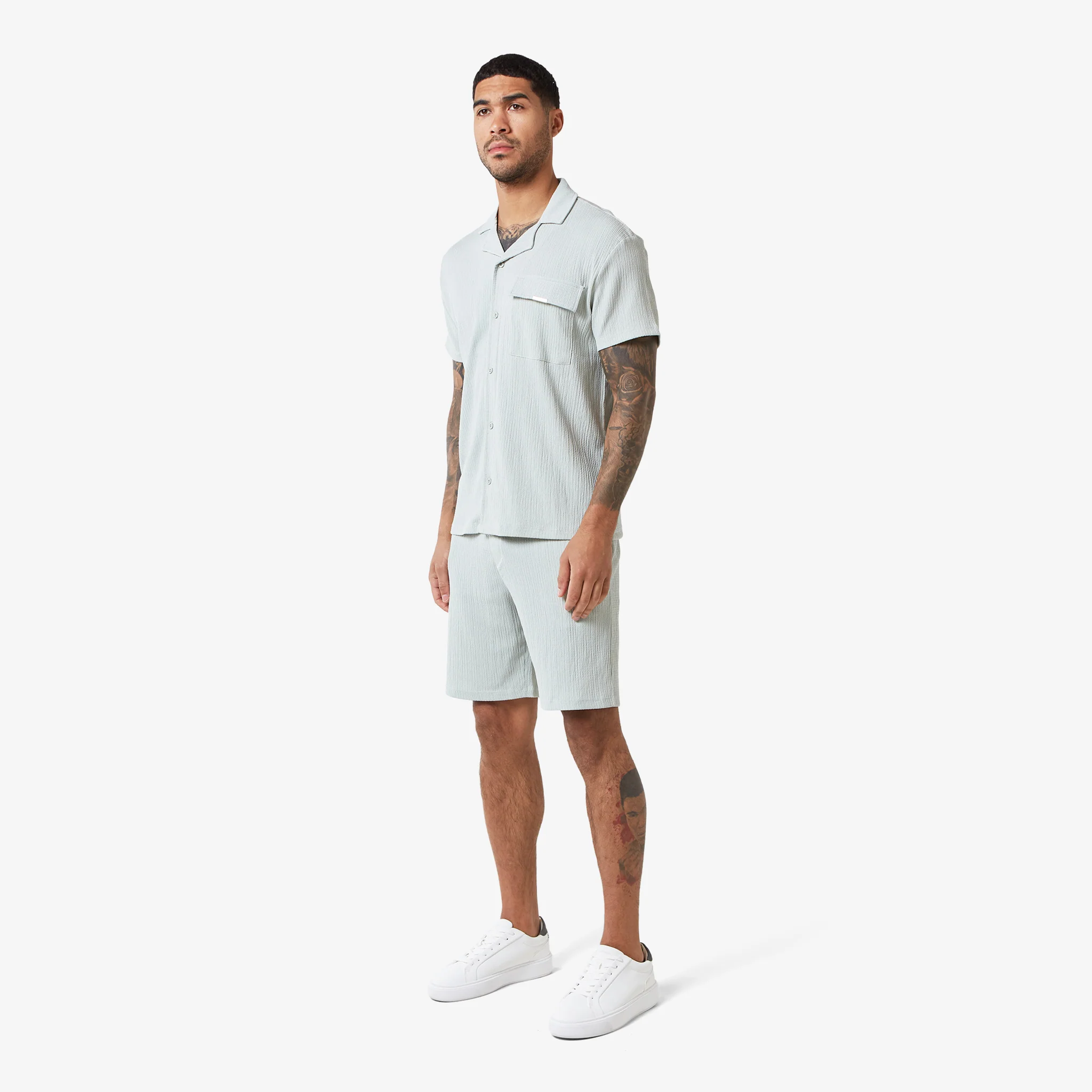 Crinkle Shirt | Dusky Mint - Image 3