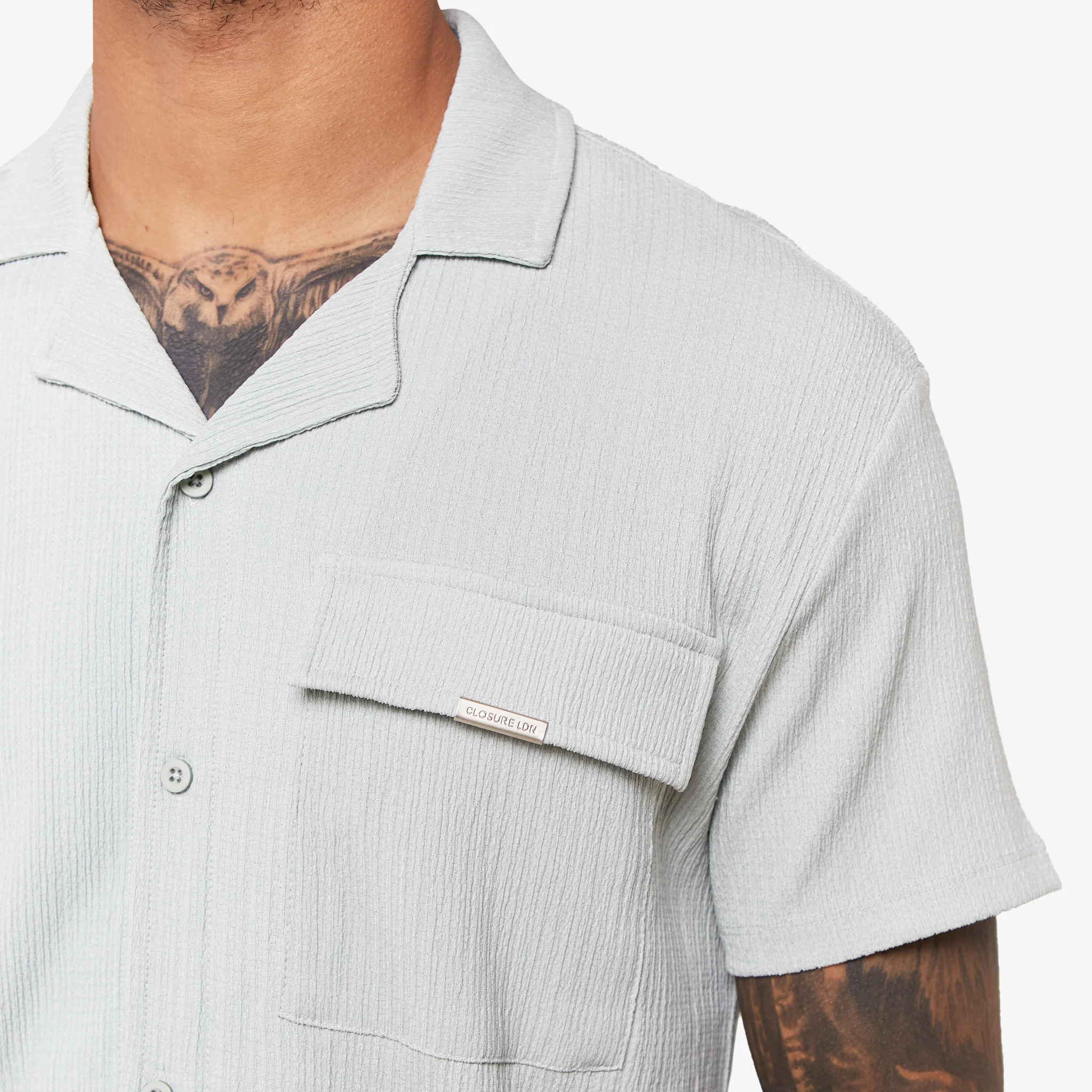 Crinkle Shirt | Dusky Mint - Image 4