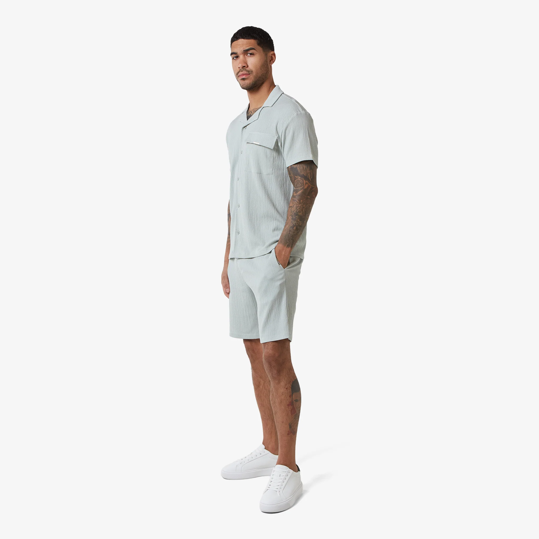 Crinkle Shirt | Dusky Mint - Image 5