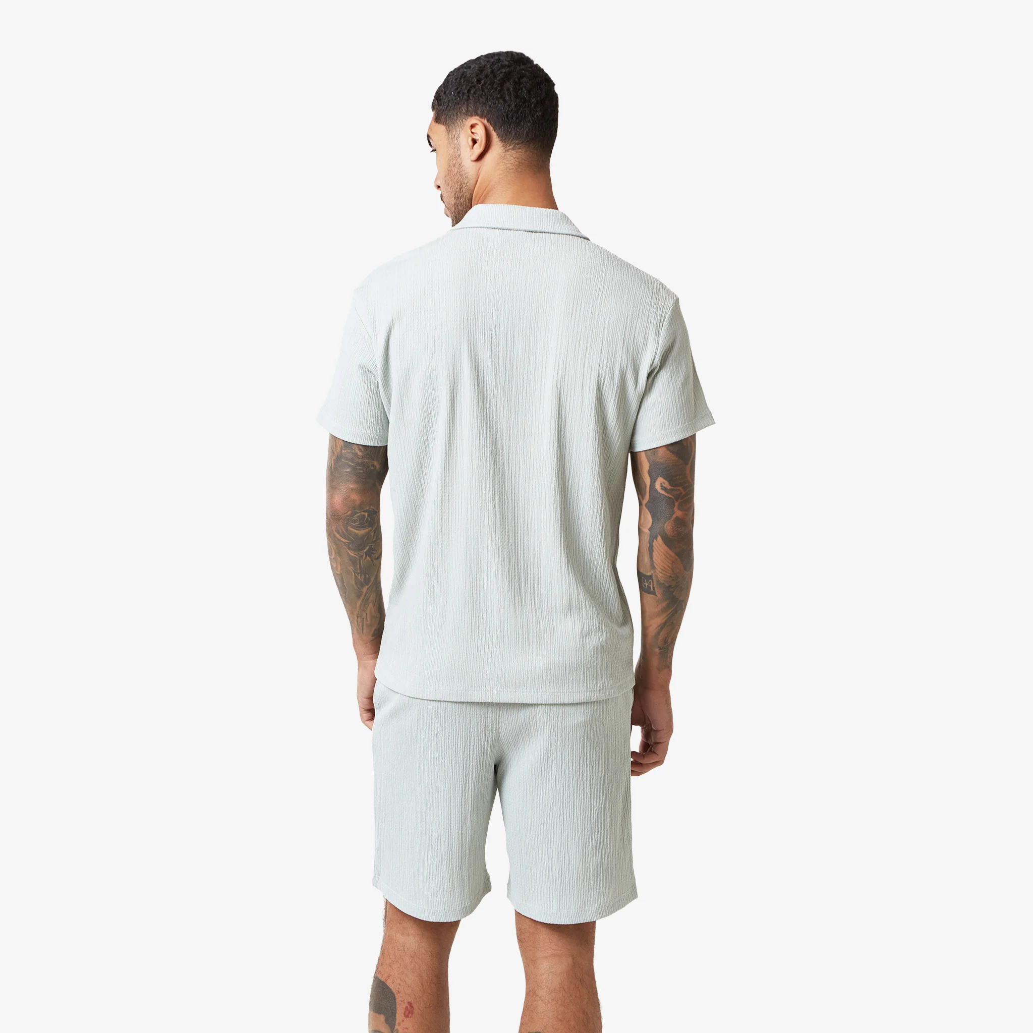 Crinkle Shirt | Dusky Mint - Image 6