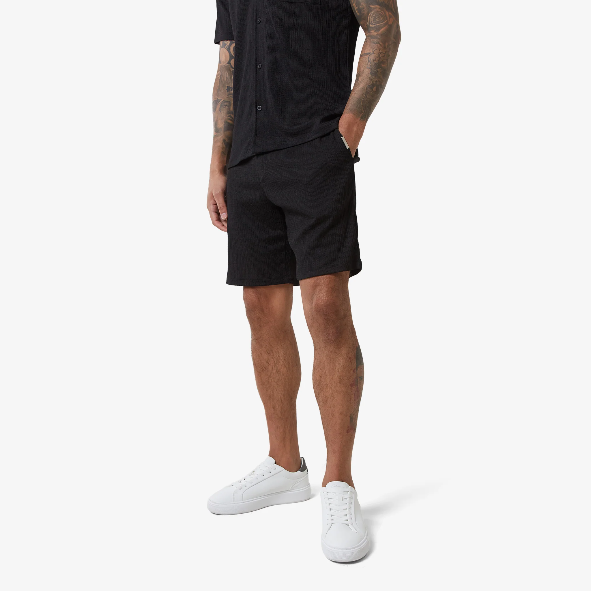 Crinkle Twinset | Black - Image 4
