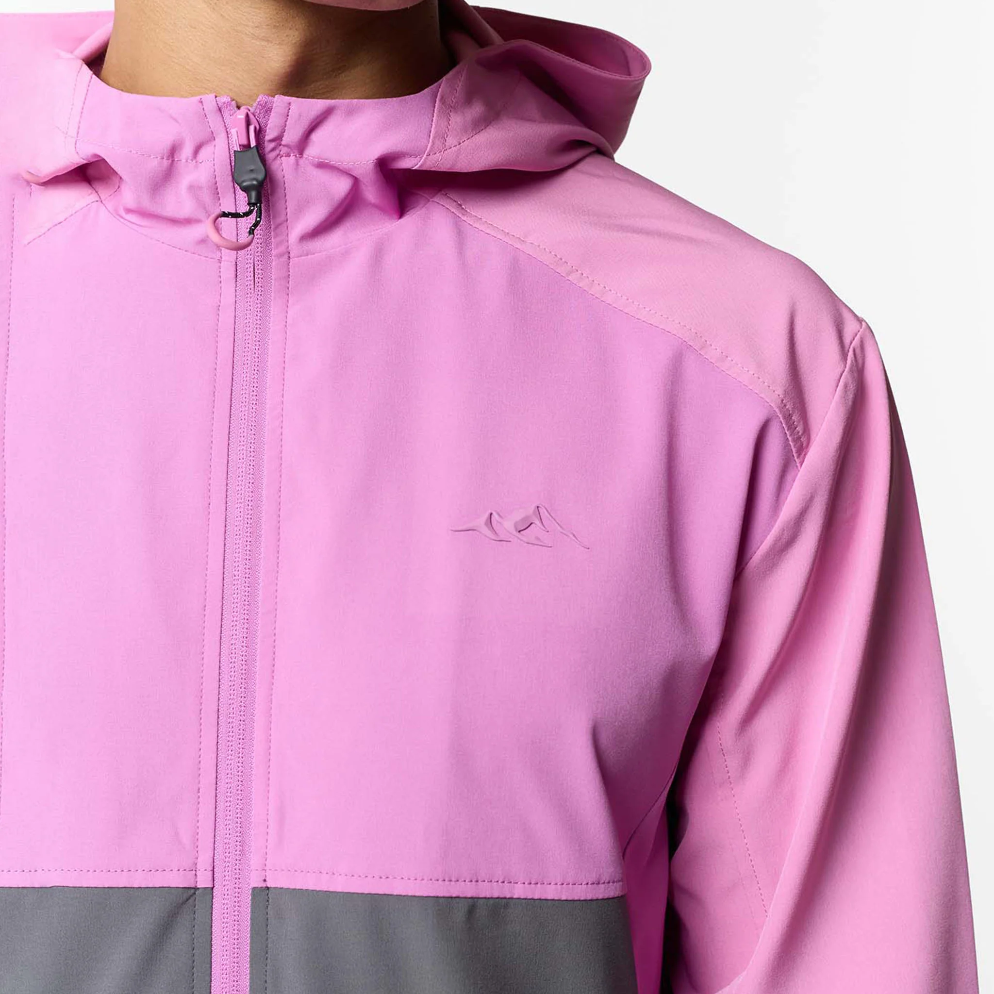 Cut And Sew Tech Tracksuit | Charcoal/Pink - Image 3