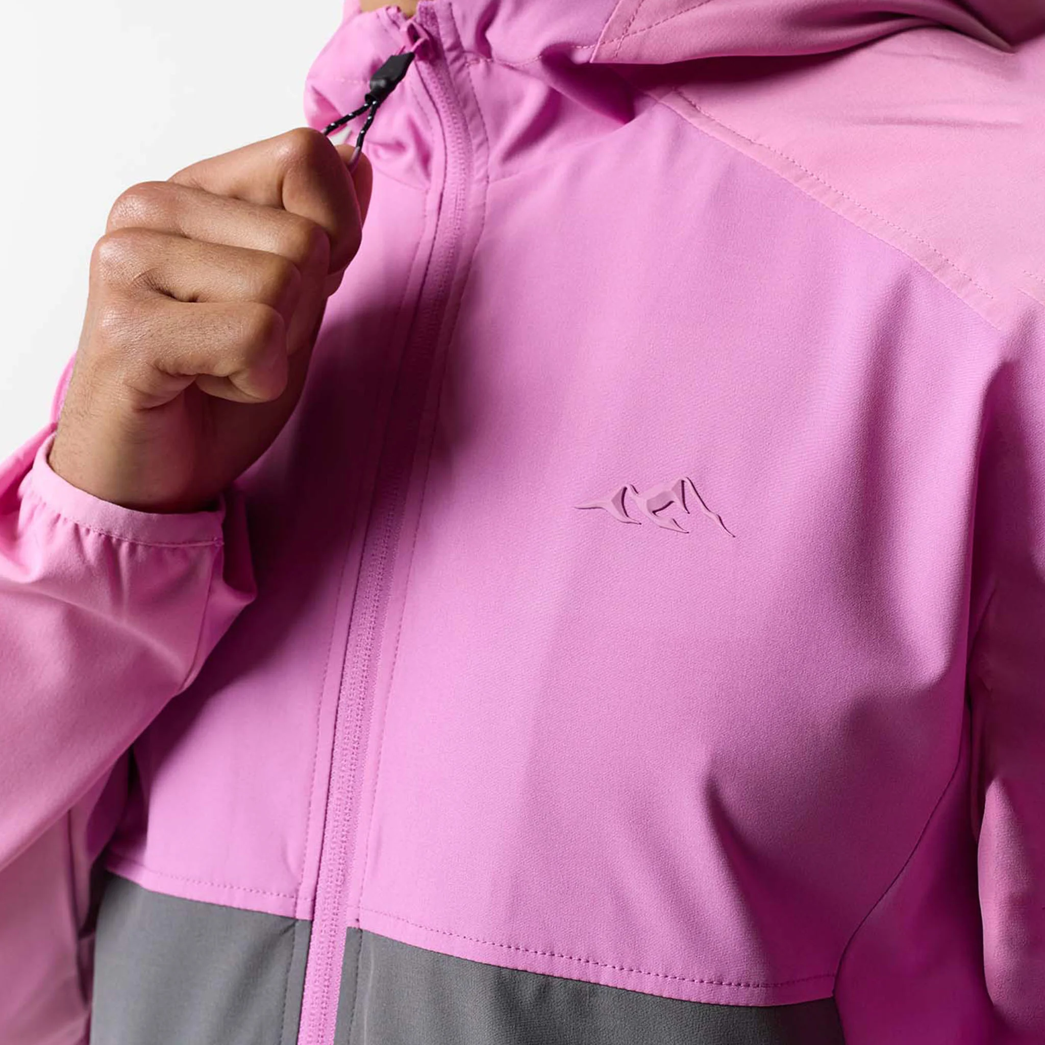 Cut And Sew Tech Tracksuit | Charcoal/Pink - Image 4