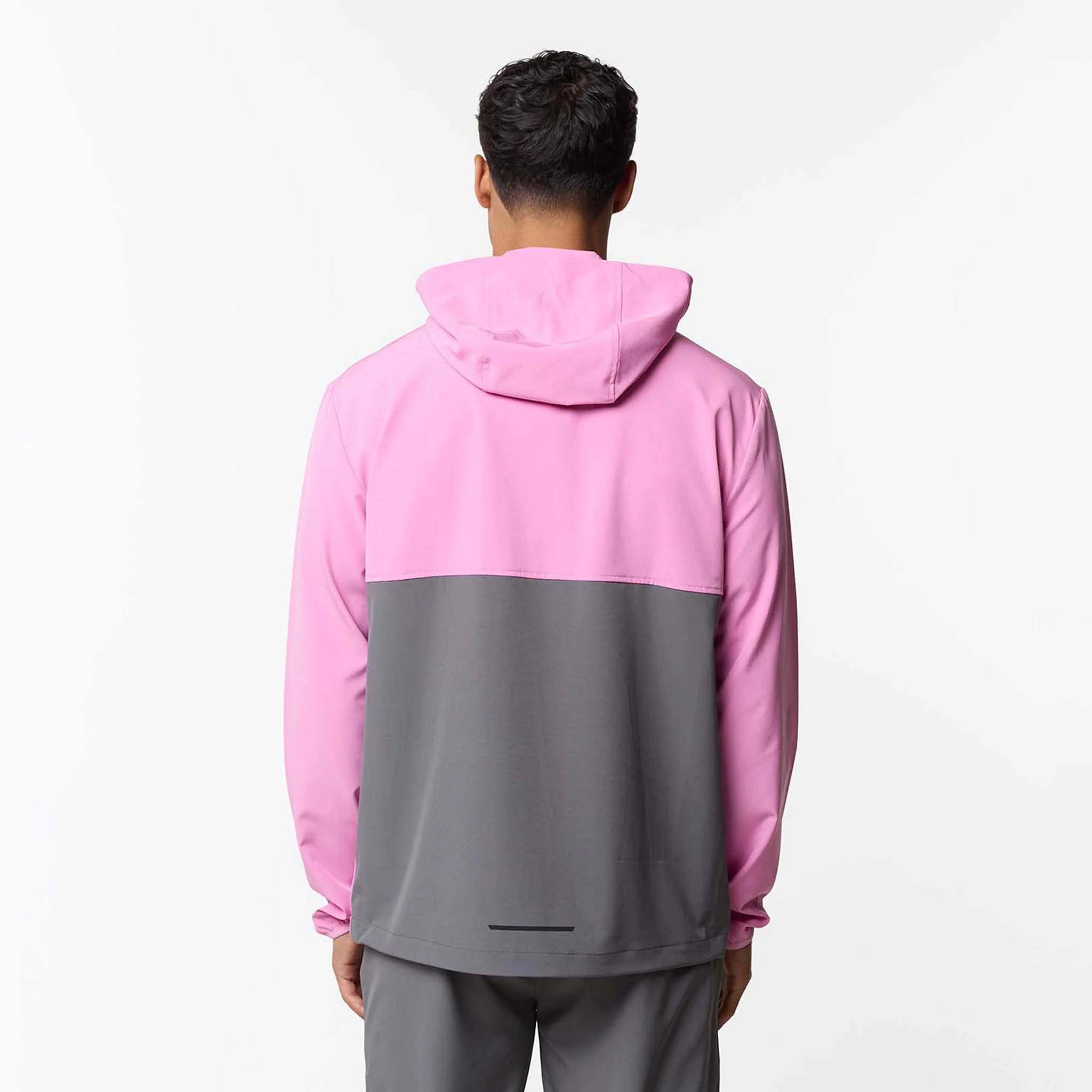 Cut And Sew Tech Tracksuit | Charcoal/Pink - Image 9