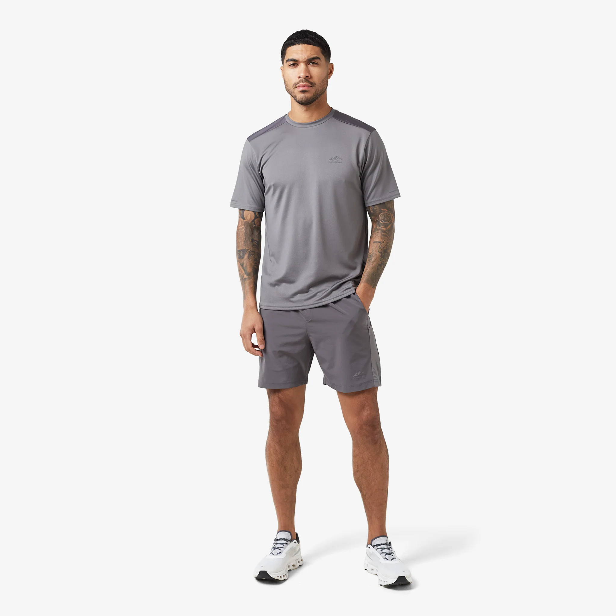 Cut & Sew Training Twinset | Grey - Image 3