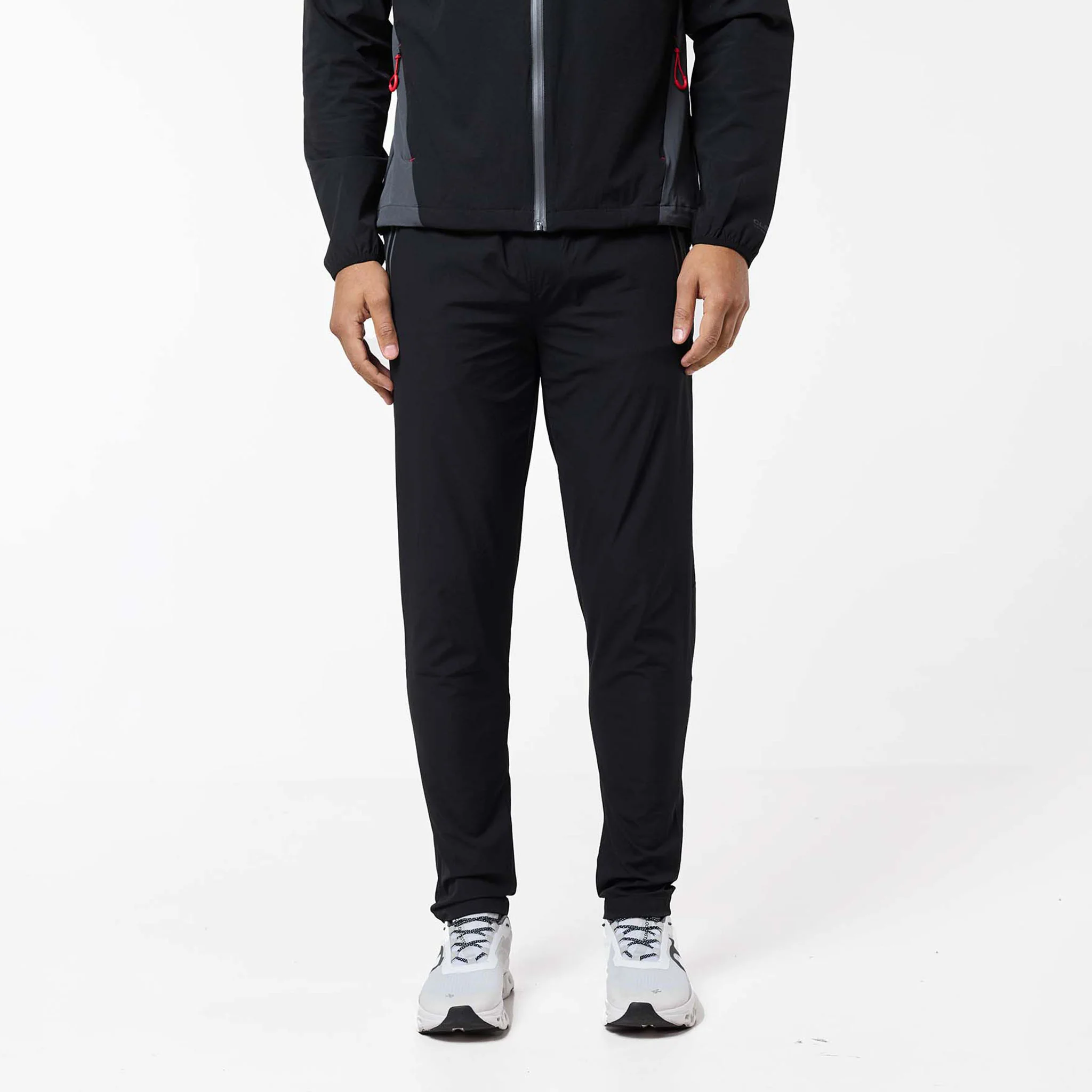 Cyclone Contrast Tracksuit | Black/Graphite/Red - Image 10
