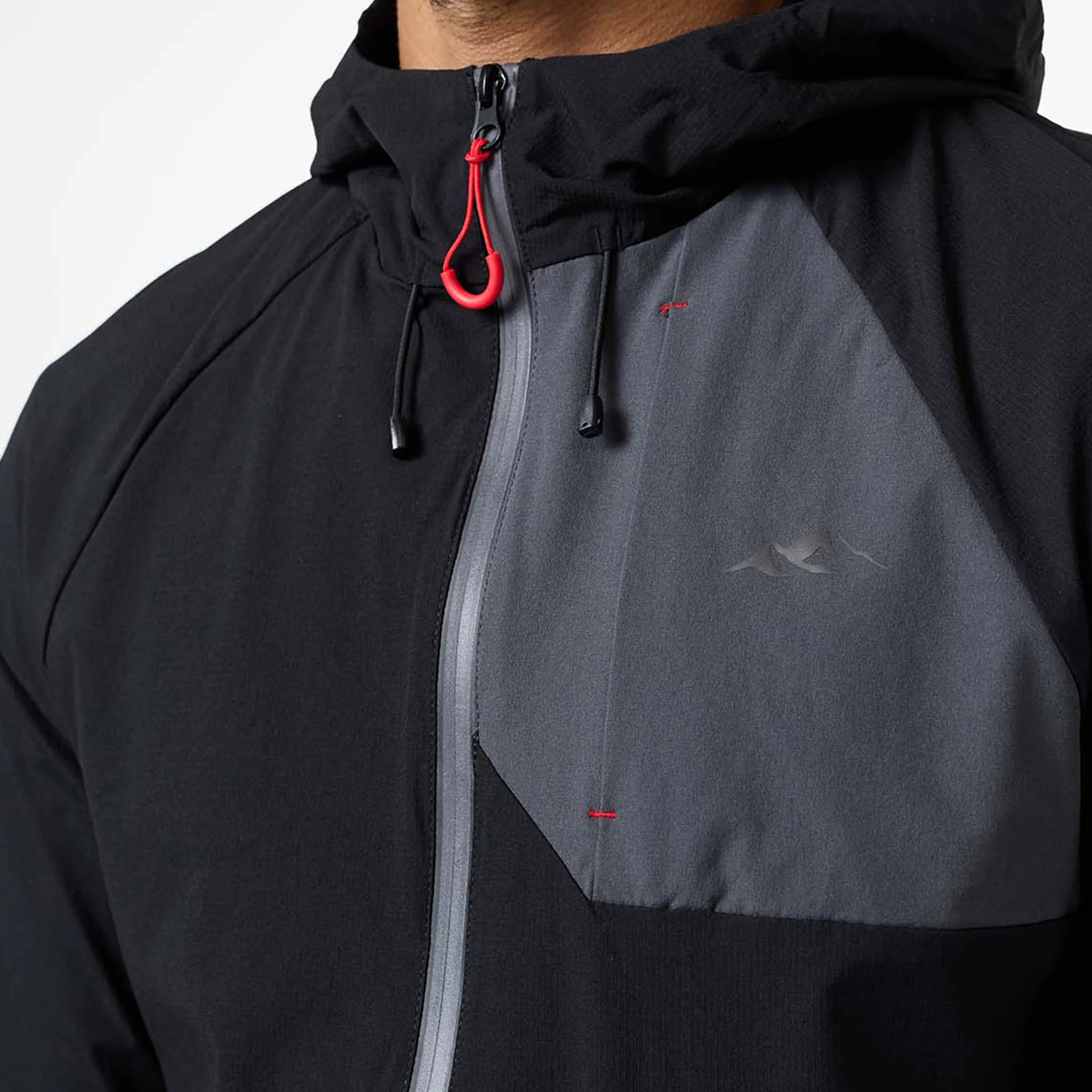 Cyclone Contrast Tracksuit | Black/Graphite/Red - Image 4