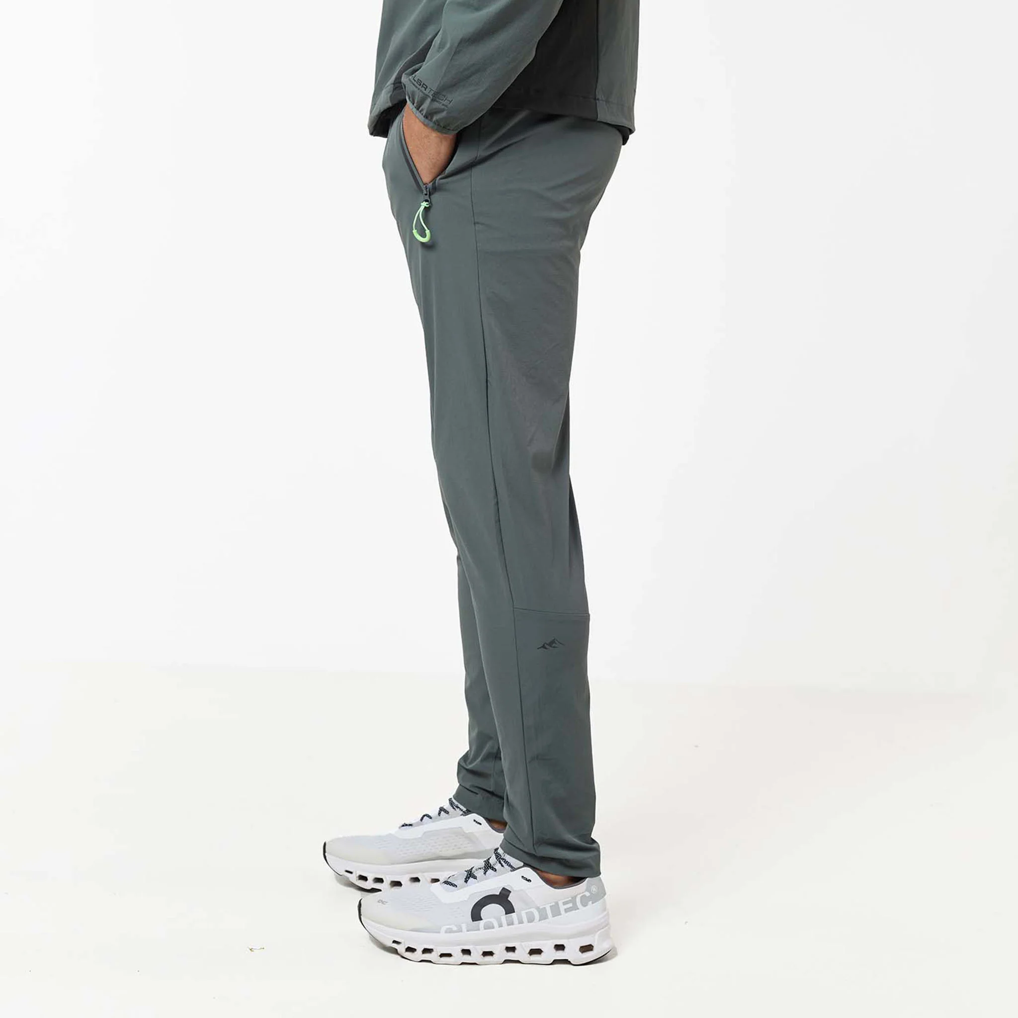 Cyclone Contrast Tracksuit | Forest/Neon Green - Image 14